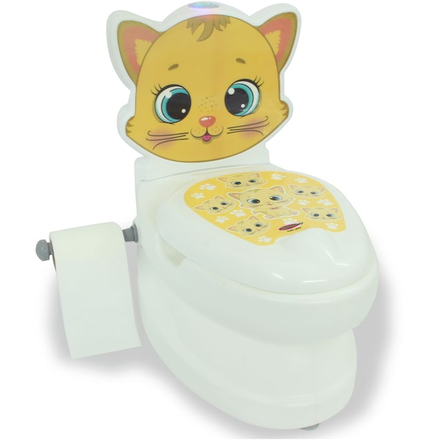Jamara Toilettentrainer »Meine kleine Toilette, Katze«, mit Spülsound und  Toilettenpapierhalter bei