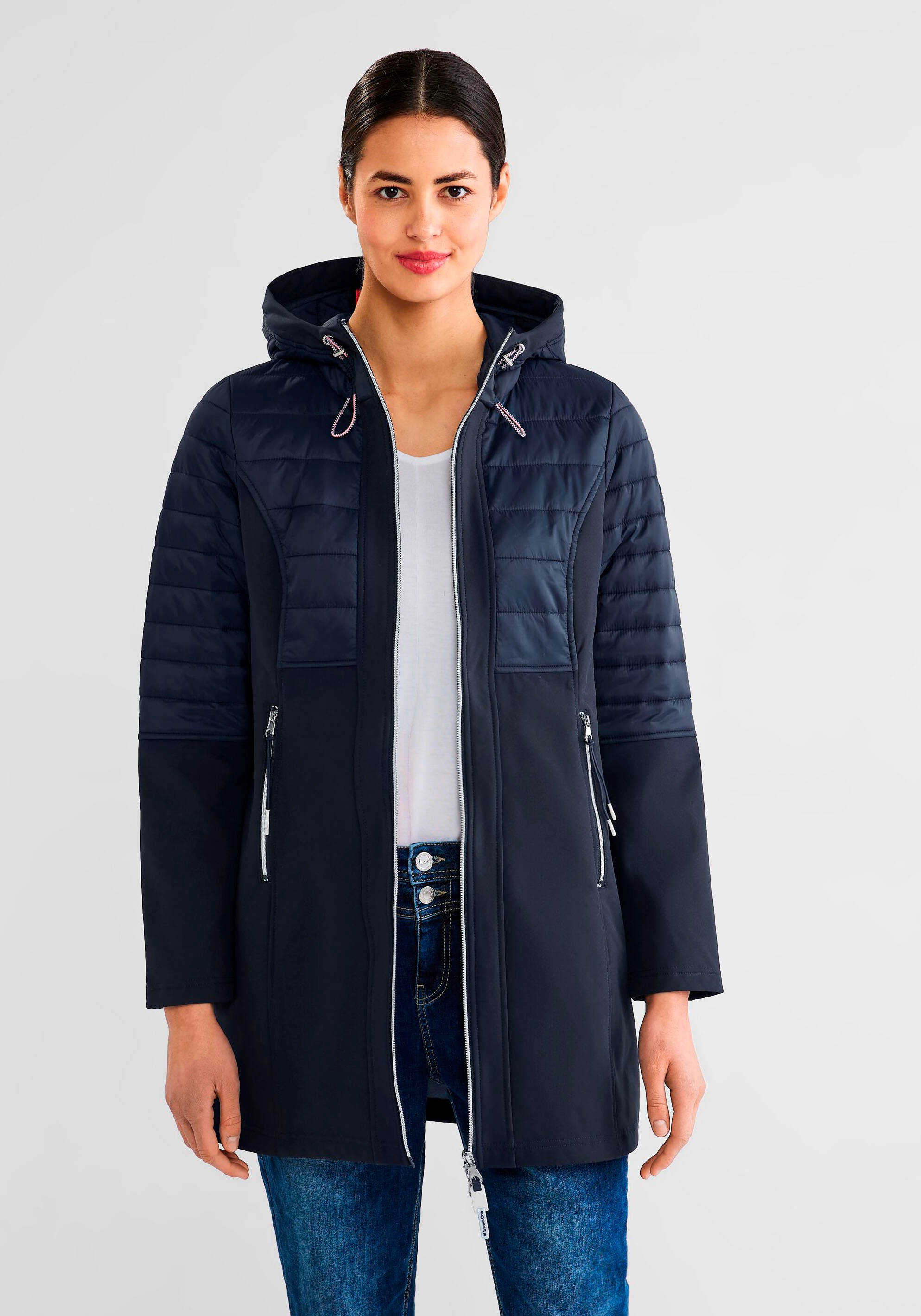 STREET ONE Parka, mit Kapuze, mit Reißverschlusstaschen kaufen