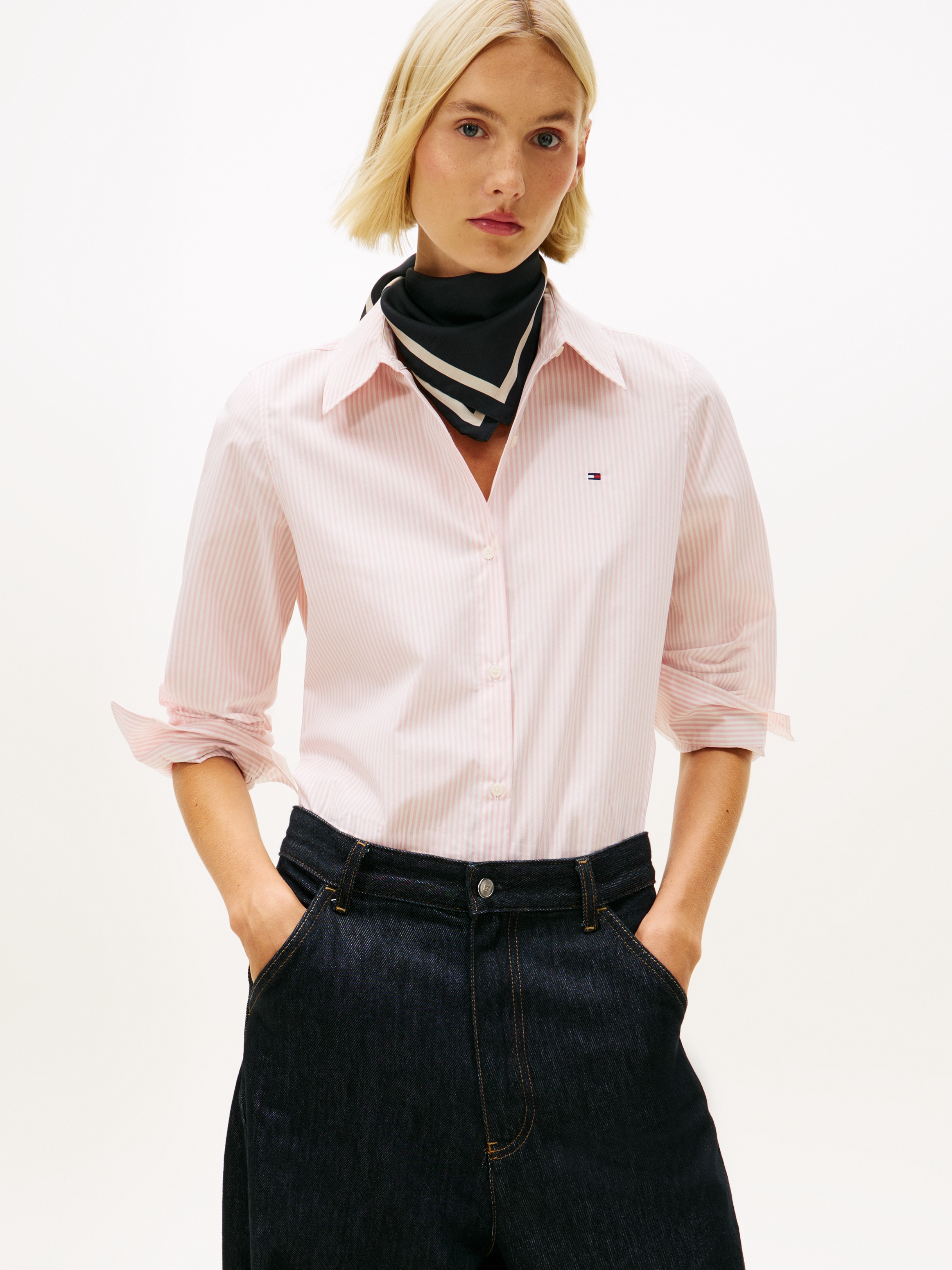 Tommy Hilfiger Hemdbluse »ESS POPLIN REGULAR SHIRT« Langarm, Regular Fit