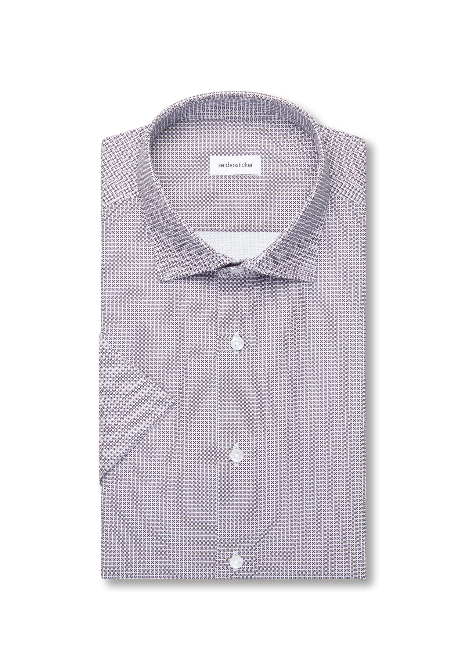 seidensticker Businesshemd »Schwarze Rose« Slim 1/2 Kentkragen Druck