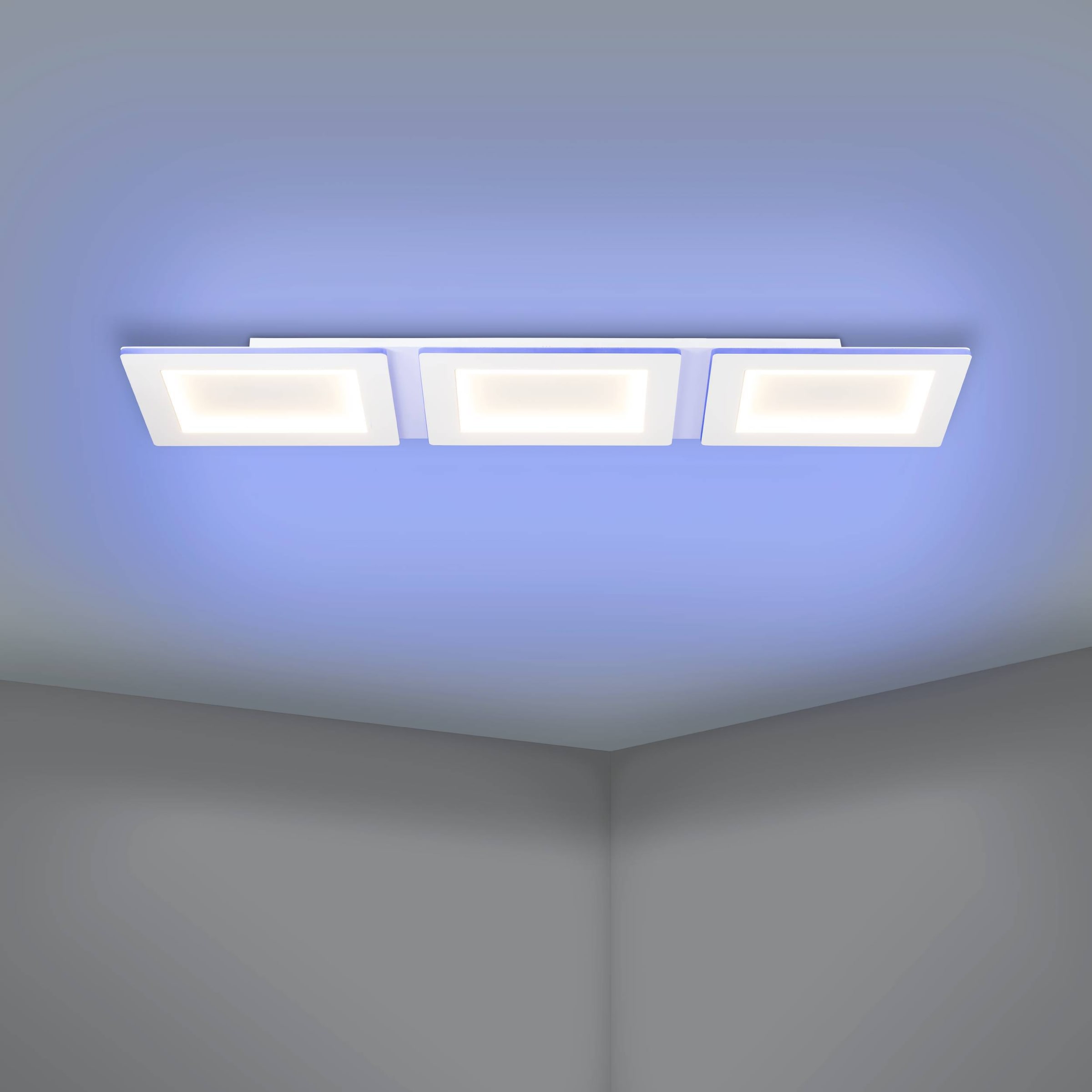 EGLO Deckenleuchte »Padrogiano-Z Deckenleuchte, ZigBee 3.0, App und Sprachsteuerung, Lampe« LED-Modul 1 Stk. Kaltweiß | RGB ZigBee, App und Sprachsteuerung Alexa, RGB, dimmbar, Lampe, 120x30cm