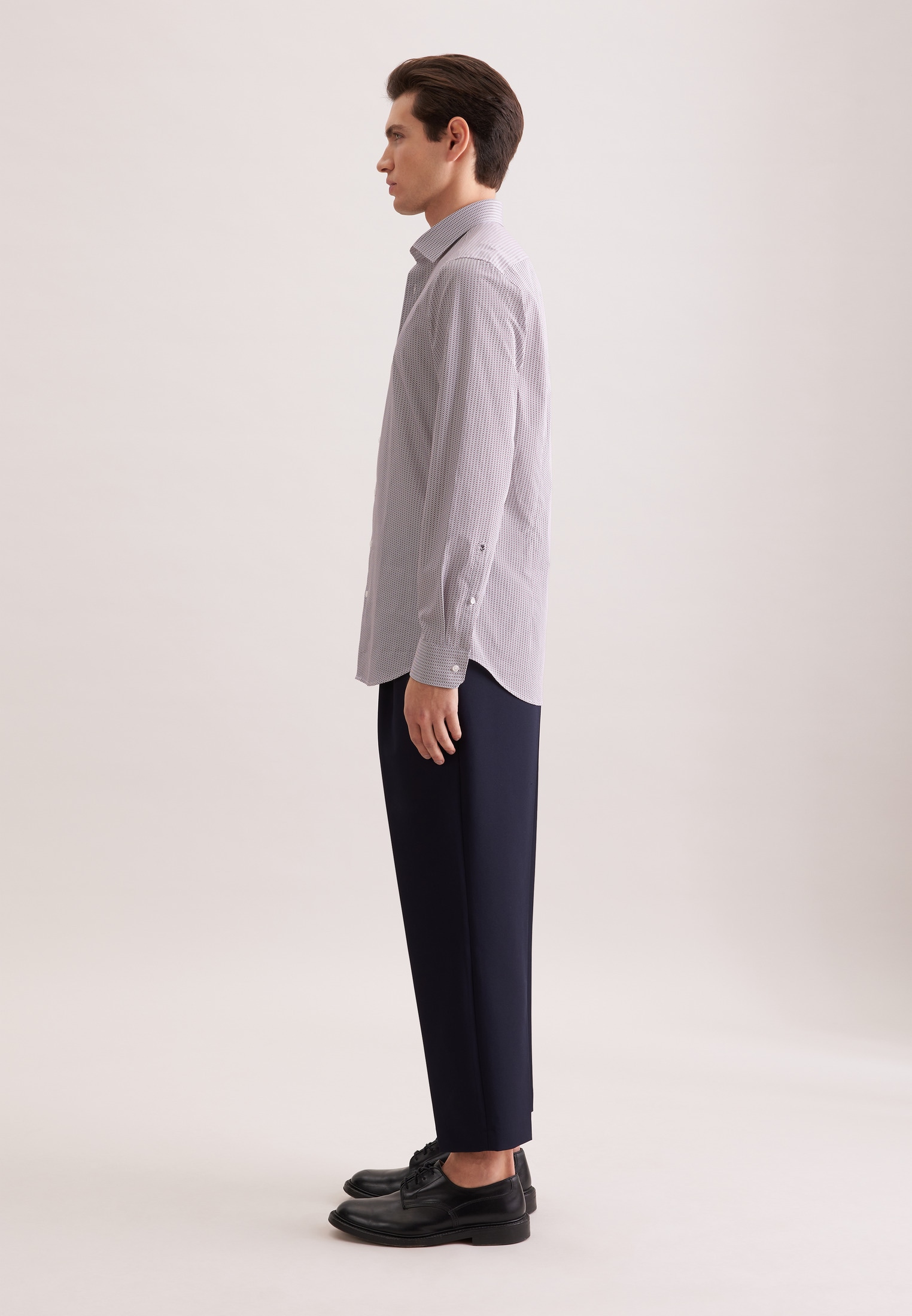 seidensticker Businesshemd »Schwarze Rose« Shaped 1/1 Kentkragen Druck