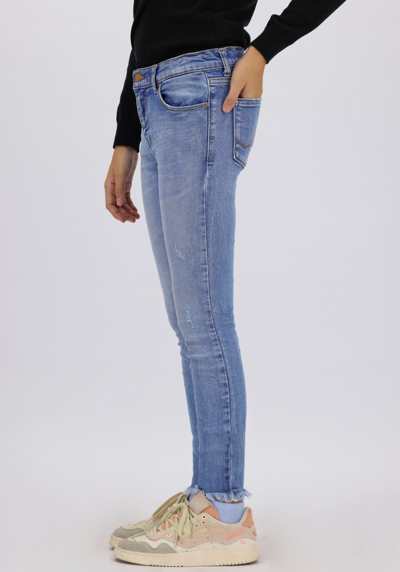 LTB Skinny-fit-Jeans »AMY«, mit Destroyed-Effekten, for GIRLS bei ♕ | Stretchjeans