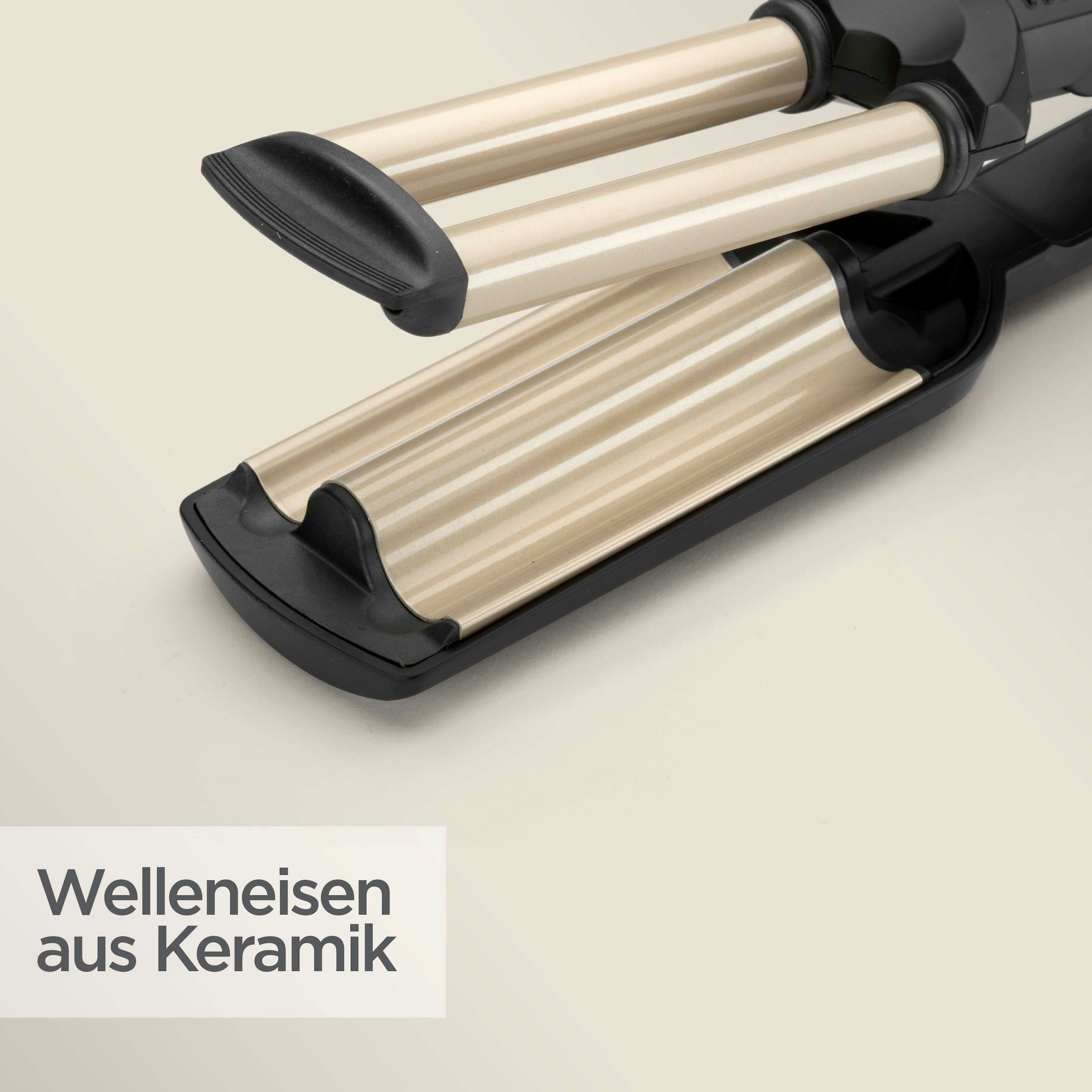 BaByliss Welleneisen »BaByliss Easy Waves Welleneisen mit Titan-Keramik, Lockenstab, C260E« Titanium-Keramik-Beschichtung Styler für Beachwaves und Wellen, 3 Temperaturstufen bis 200 °C