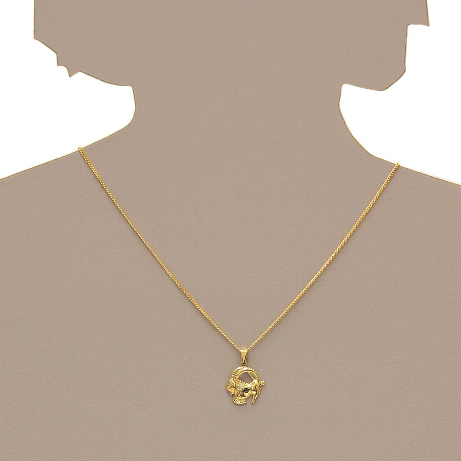 OSTSEE-SCHMUCK Kettenanhänger »- Tierkreiszeichen Steinbock - Gold 333/000 -,«