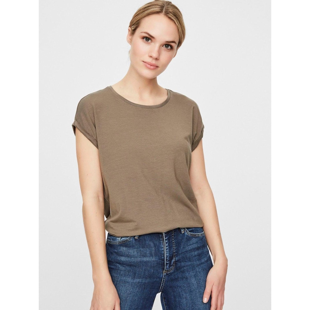 Vero Moda Rundhalsshirt »VMAVA PLAIN«