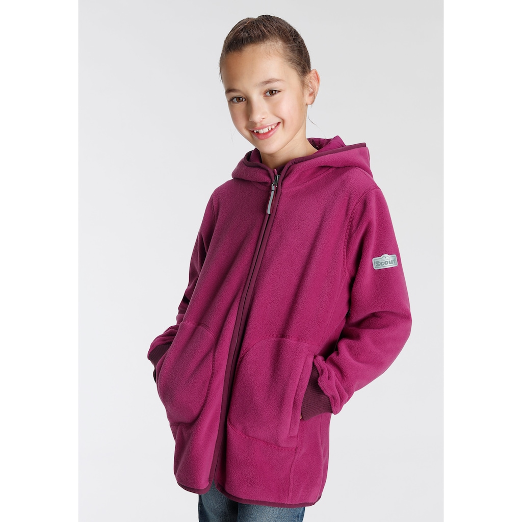 Scout Fleecejacke »COZY 2«, mit Kapuze, mit Ärmelbündchen