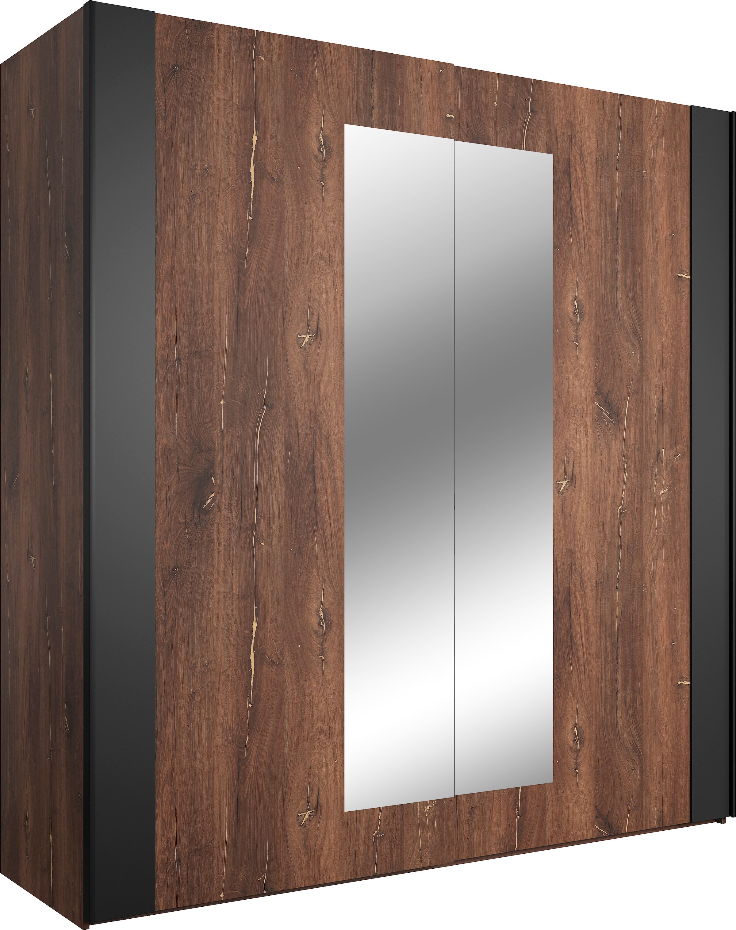 INOSIGN Schwebetürenschrank »Sigma, Breite 200 cm, moderner Kleiderschrank, Made in Europe«, Wäscheschrank mit Spiegel, Garderobe mit durchdachter Inneneinteilung