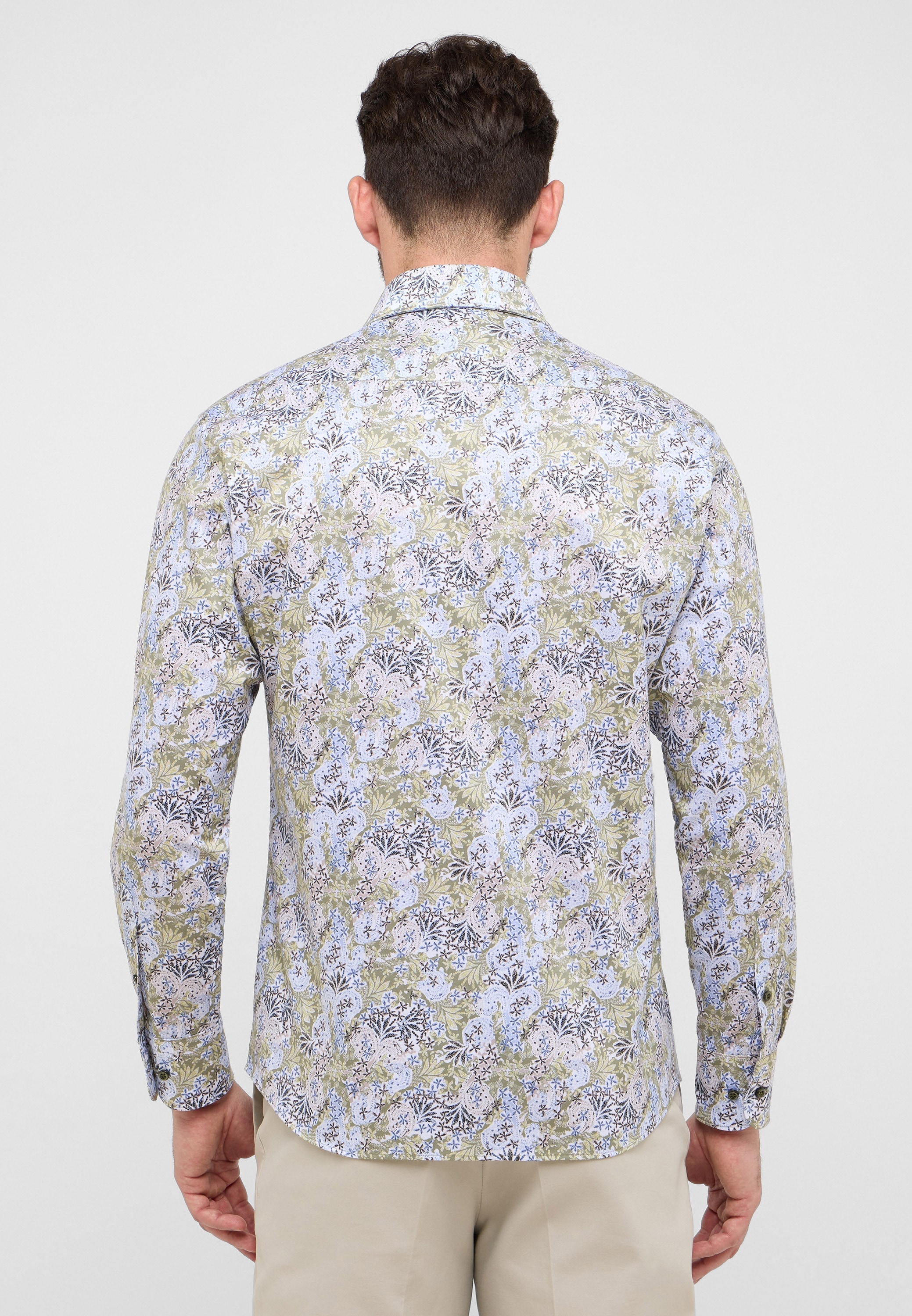 Eterna Langarmhemd »MODERN FIT« EASY IRON (bügelleicht)