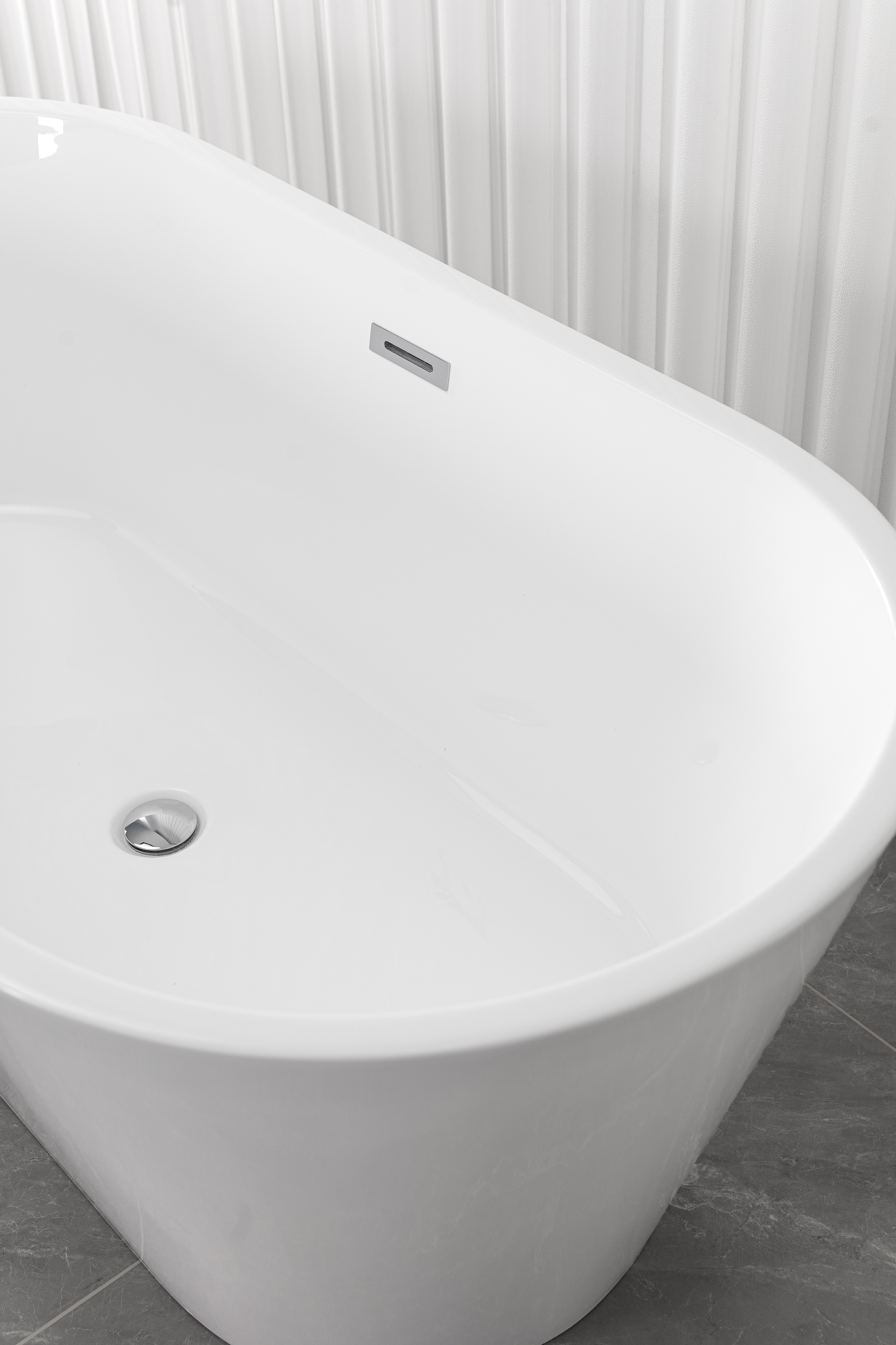 Sanotechnik Badewanne »YORK« Höhe 58 cm Vorrichtung für Ablaufschlauch | Überlauf 170x75x58cm, aus Acryl
