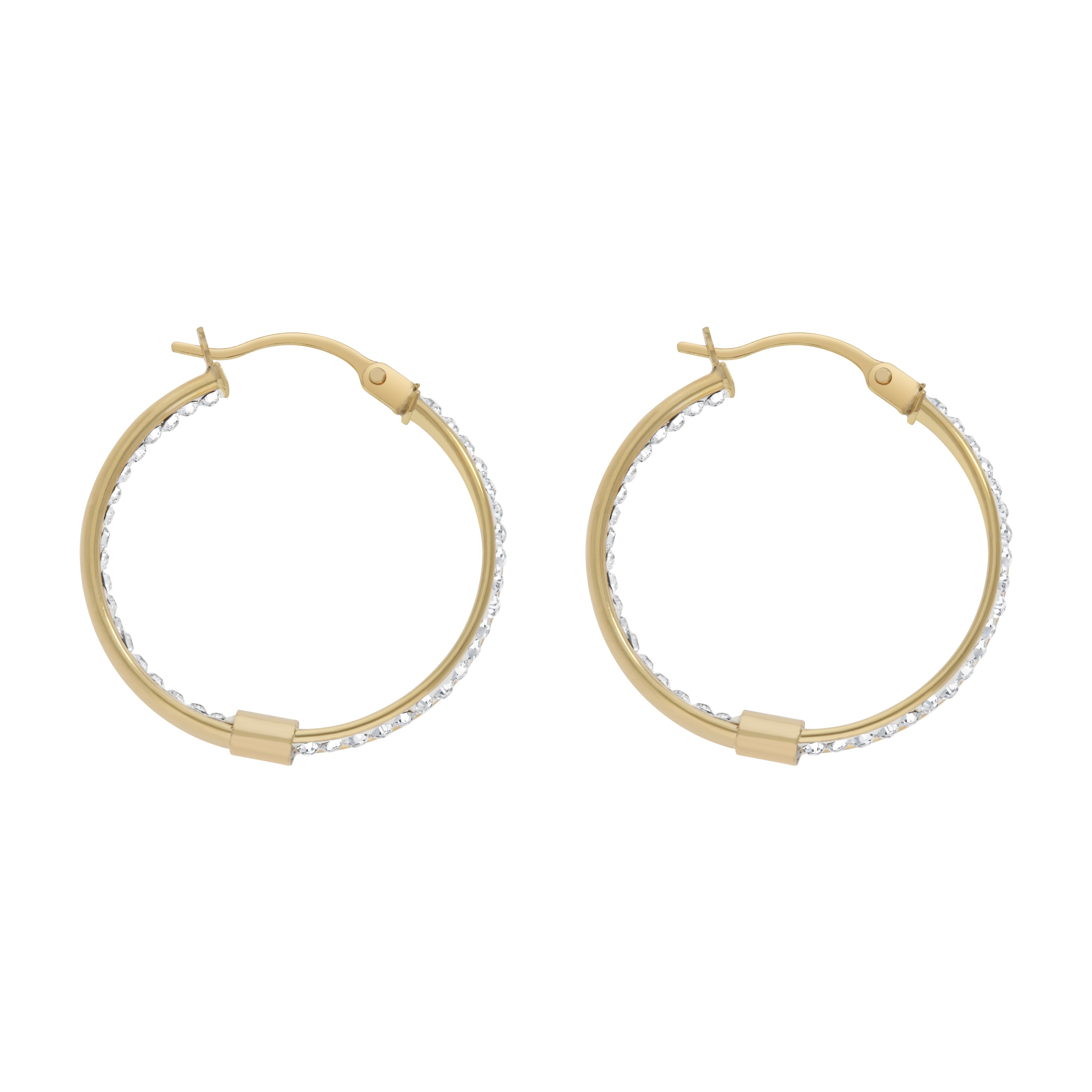 Firetti Paar Creolen »Schmuck Geschenk Gold 375 Ohrschmuck Ohrringe« mit Kristall