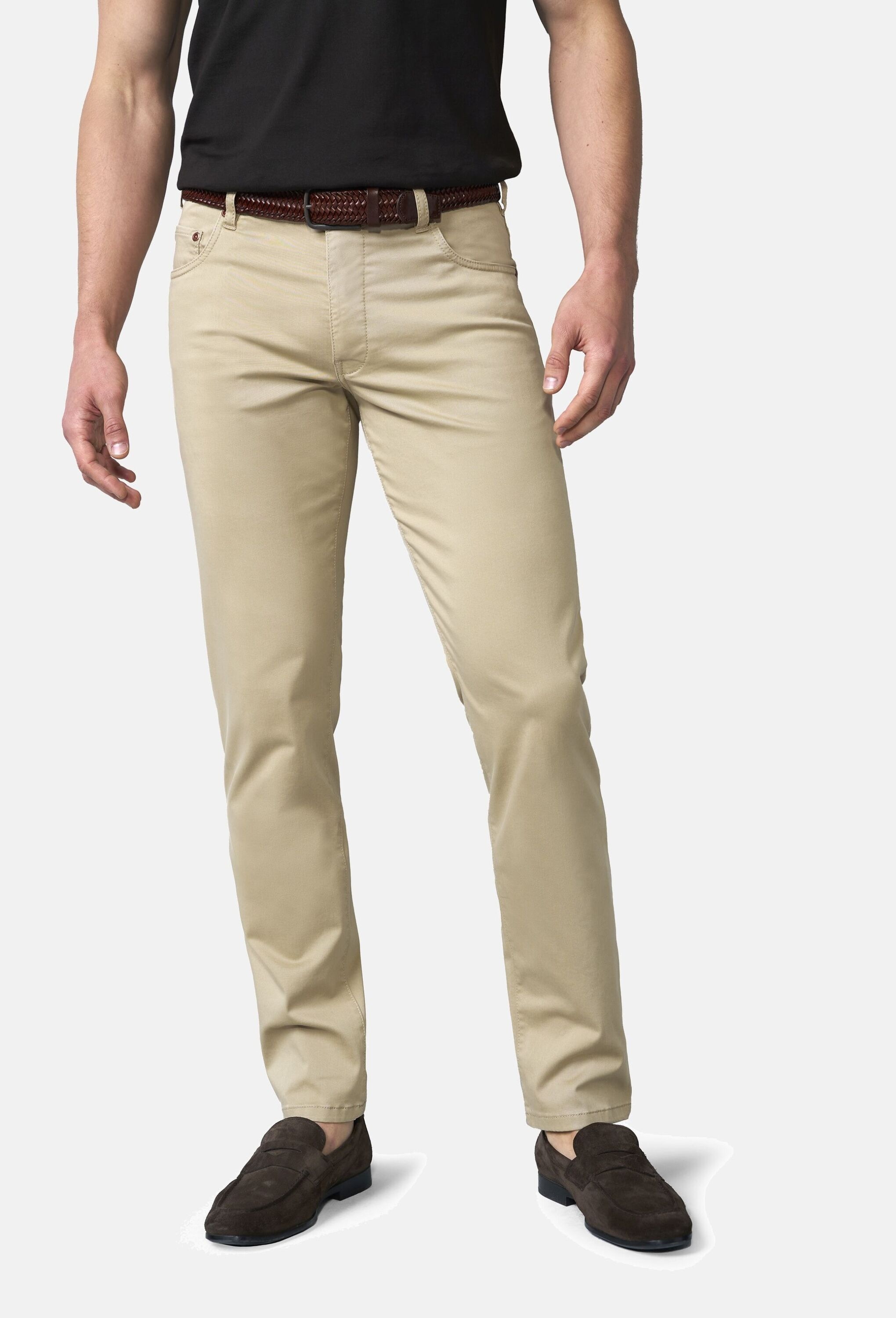 MEYER Chinohose »M5 Five 9-6106«  in Premium Satin M5 Serie