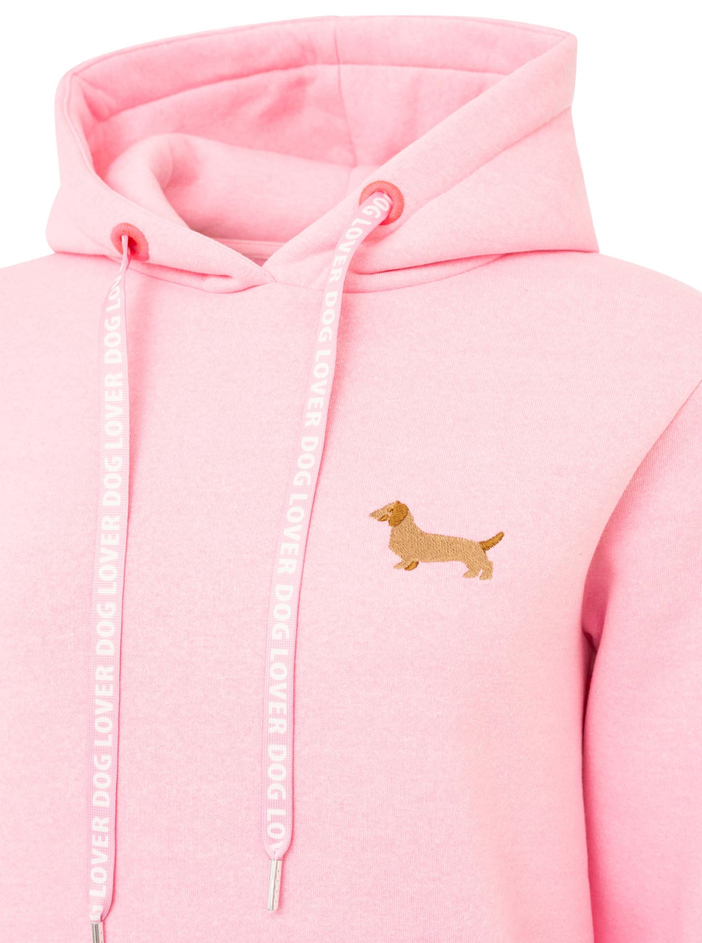 Zwillingsherz Hoodie »"Kleiner Dackel"«, mit gesticktem Dackel, bedruckten Bändern und Tasche