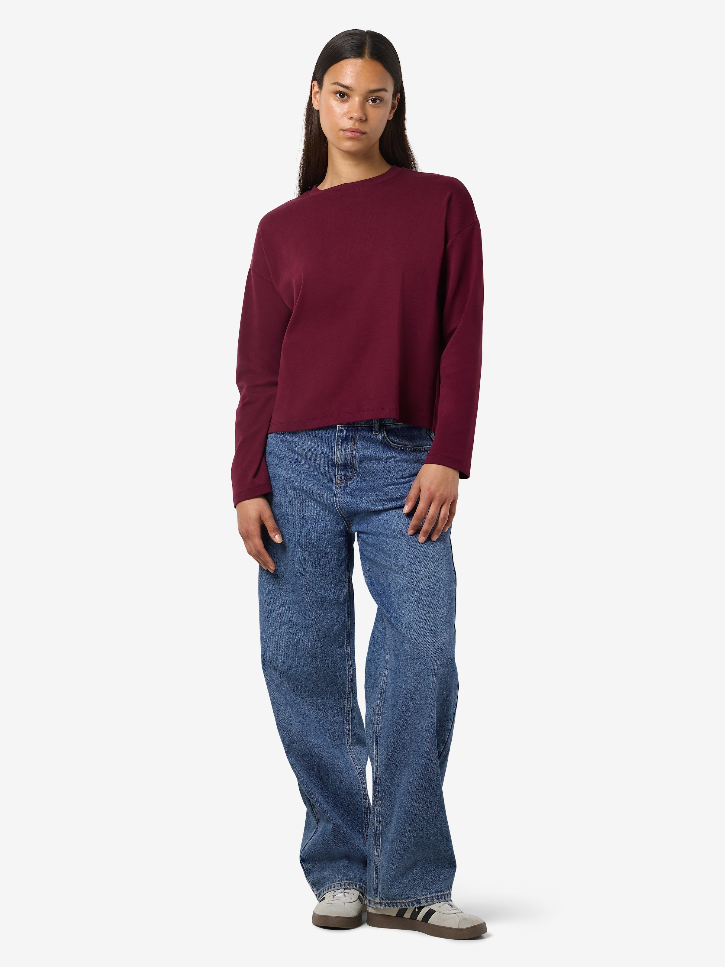 Noisy may Langarmshirt »NMMOCCA L/S REGULAR FIT TOP JRS FWD NOOS«