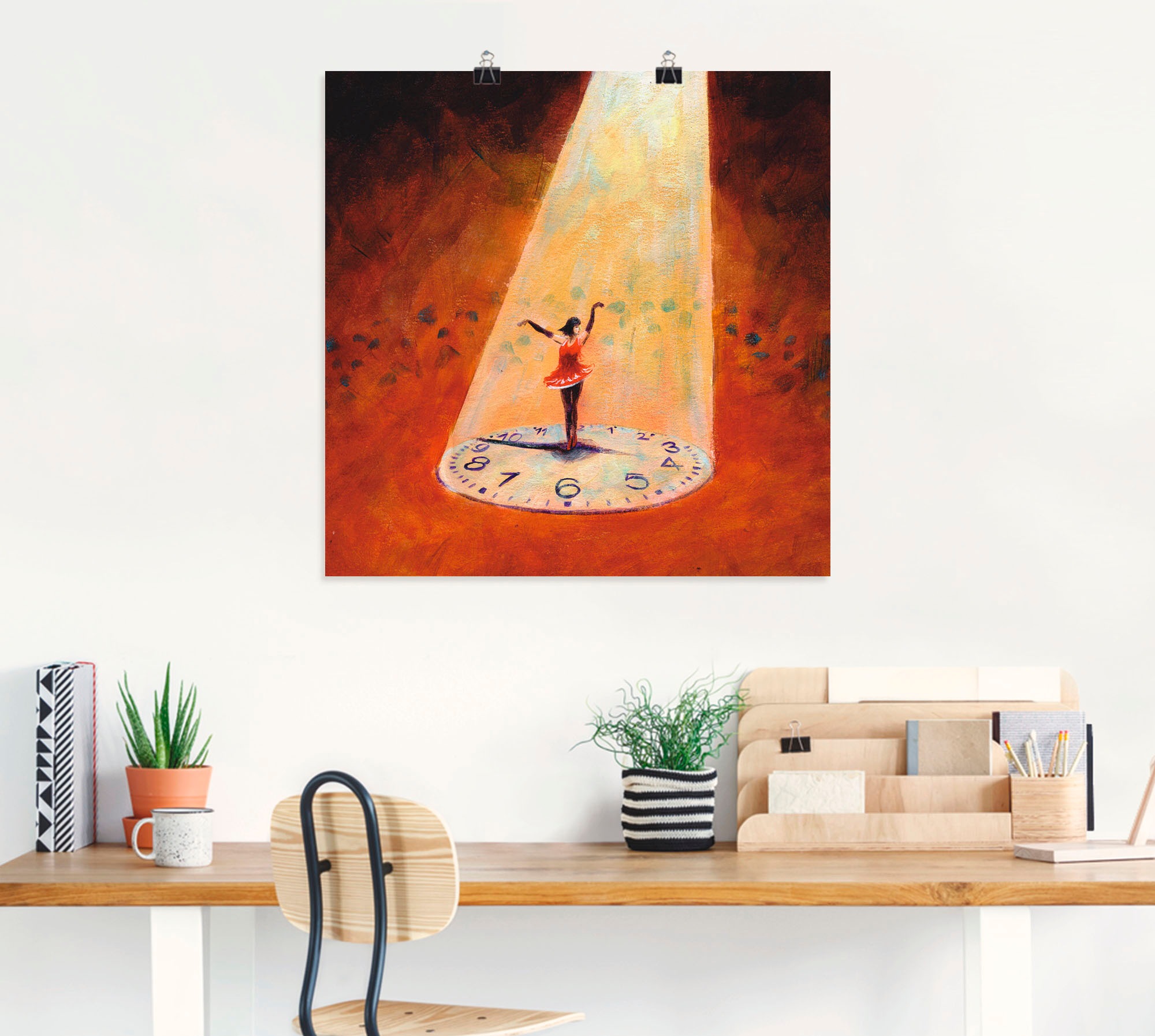 Artland Wandbild »Im Jetzt sein«, Frau, (1 St.), als Leinwandbild, Poster in verschied. Größen