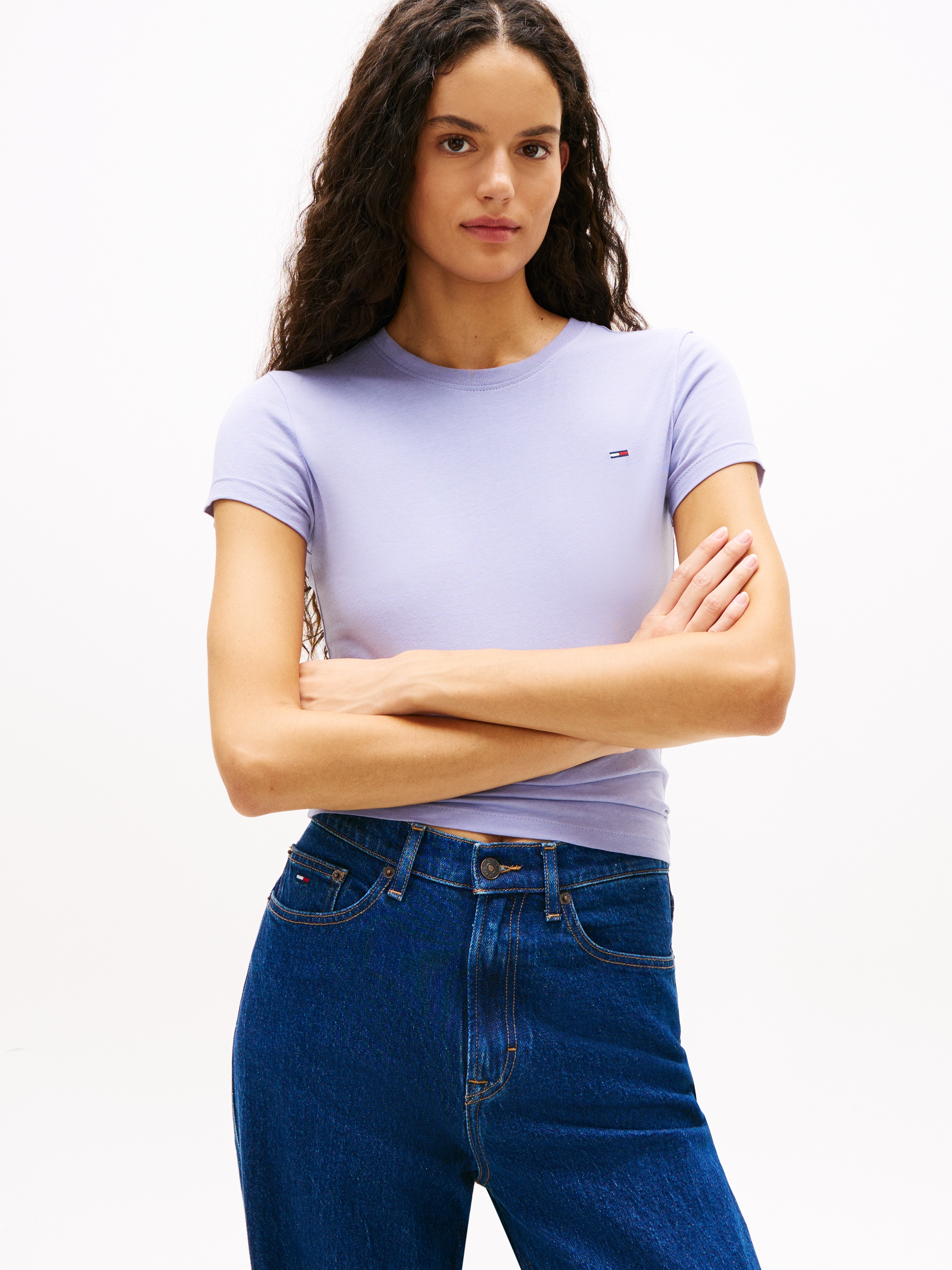 Tommy Jeans T-Shirt »TJW 2PACK C-NECK TEE« Packung, 2er, 2 Stk. mit Logo-Stickerei