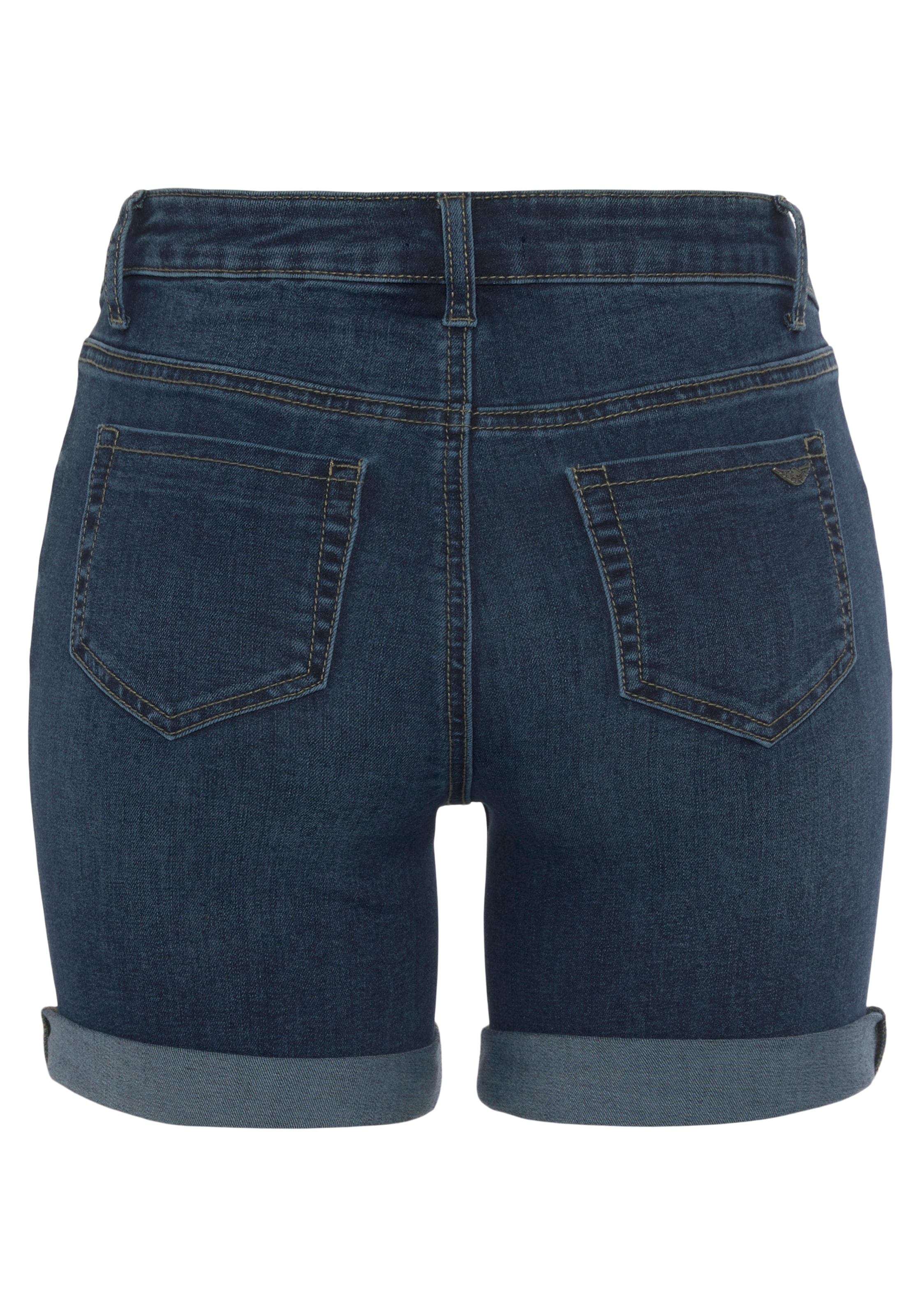 Arizona Jeansshorts »Ultra-Stretch«, extra eng geschnitten, krempelbare Beinabschlüsse