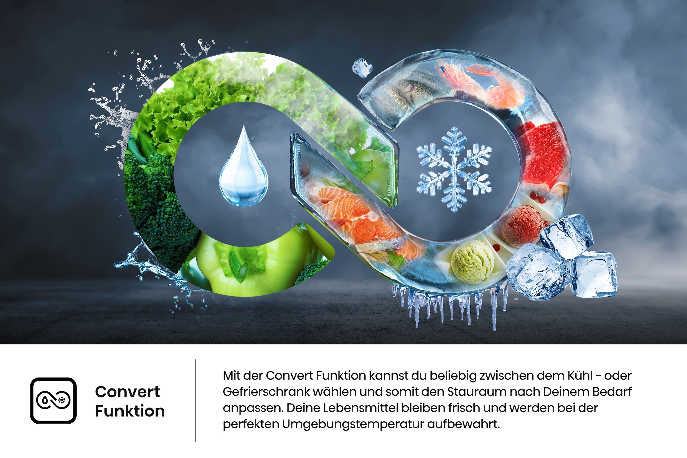 Hisense Gefrierschrank »FT5K310GSFC1« 185,6 cm hoch 59,5 cm breit KitchenFit