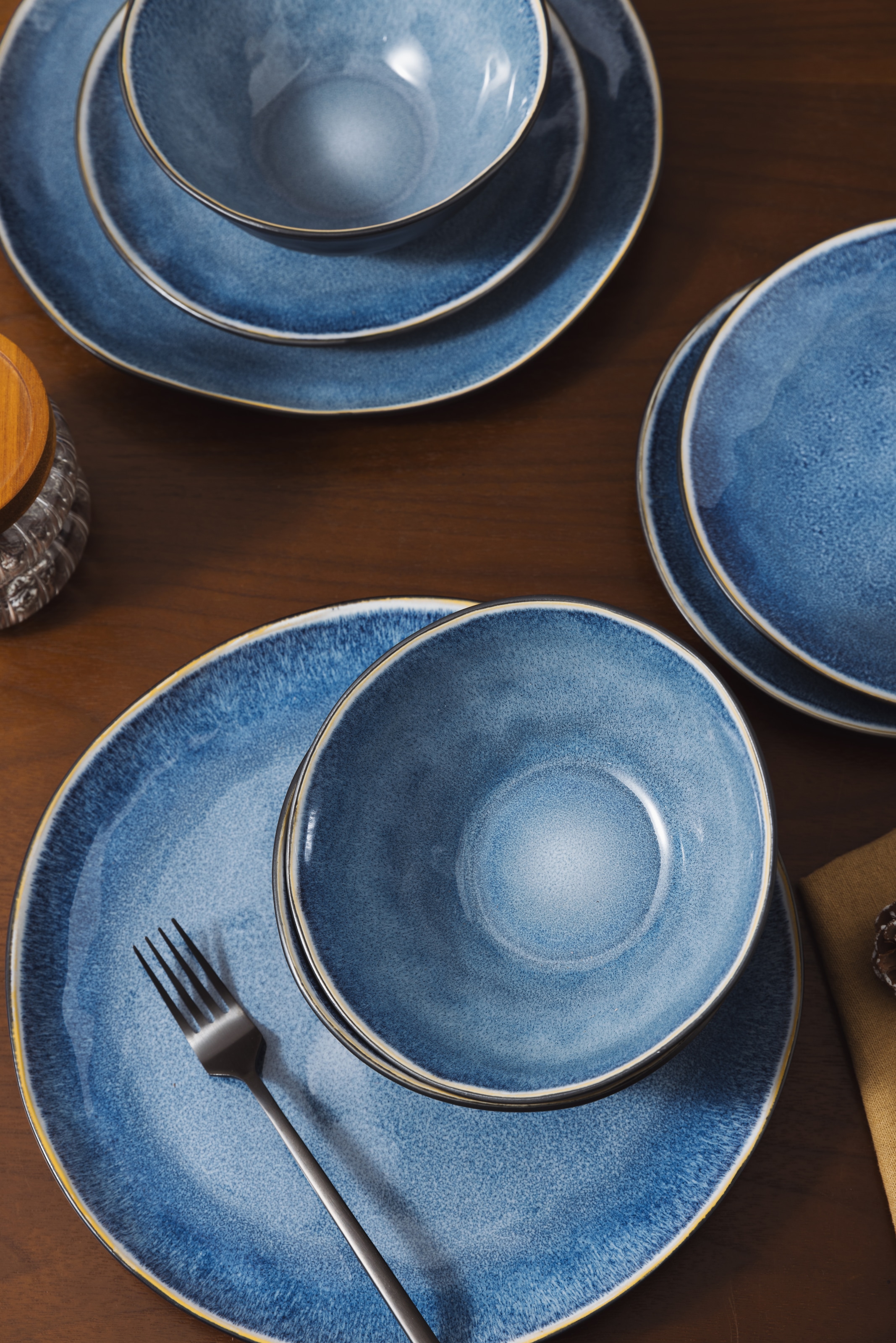 OTTO home Tafelservice »Teller Set, Service Allden« Teller Set, jedes Stück ein Unikat, 12 Teile, für 4 Personen