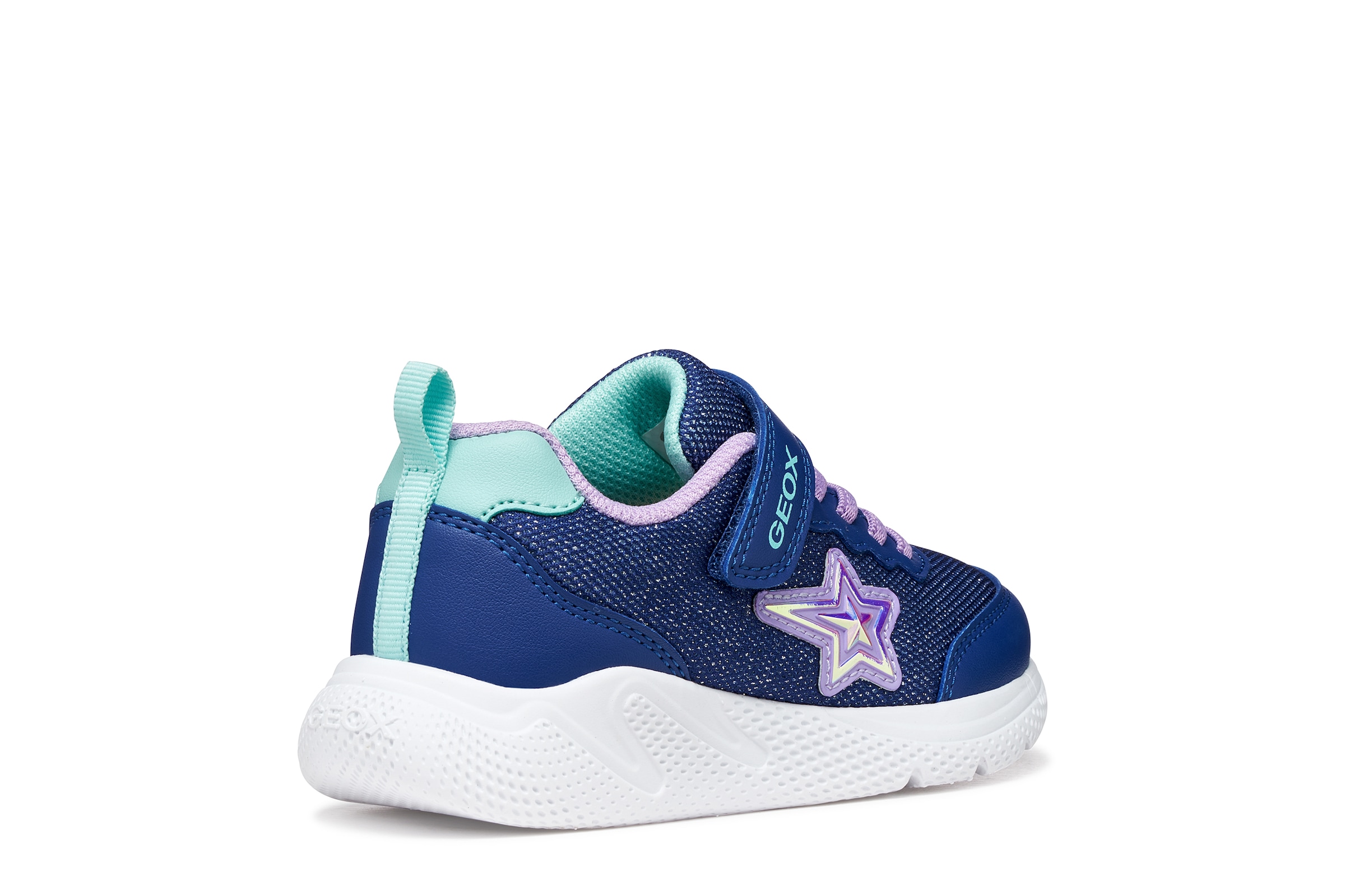 Geox Sneaker »J SPRINTYE GIRL«  Slipper mit schönen Glitzerdetails, Größenschablone zum Download
