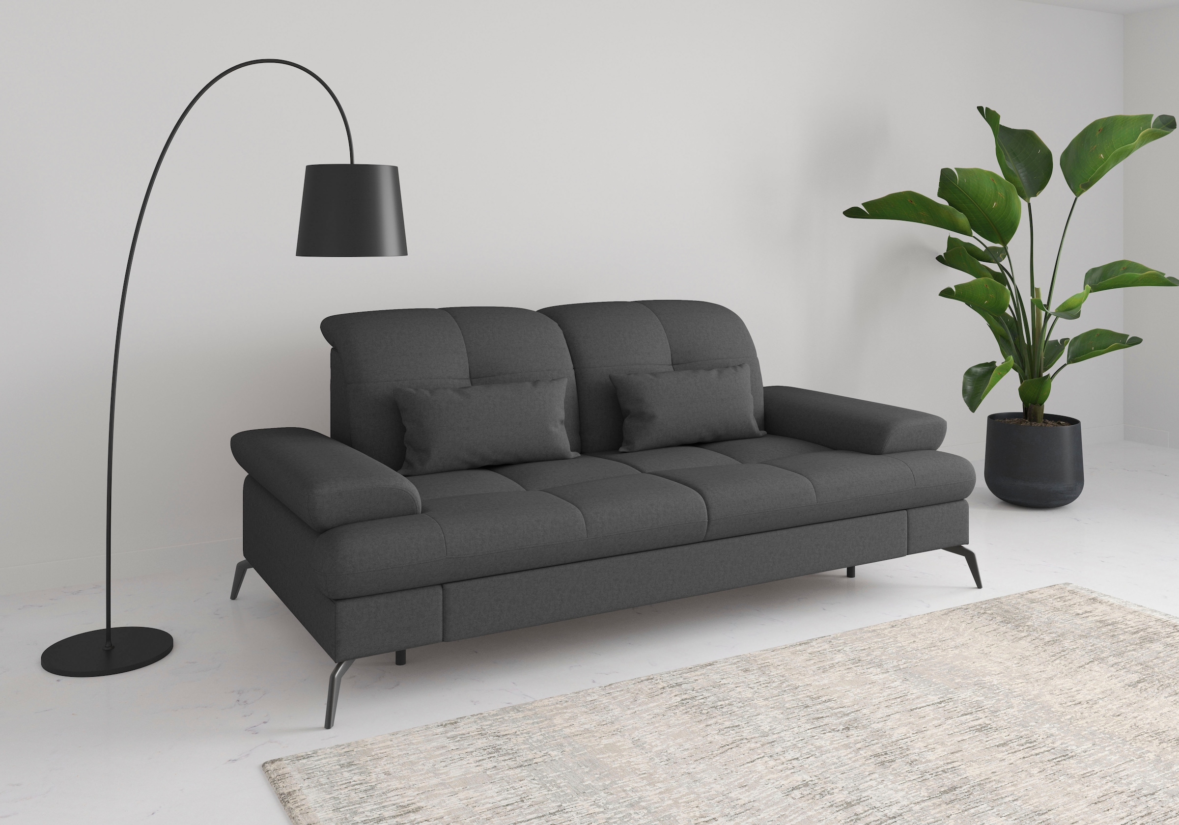 sit&more 2,5-Sitzer »Amica,  inkl. Sitztiefenverstellung und Armteilverstellung« wahlweise mit Kopfteilverstellung und Bettfunktion