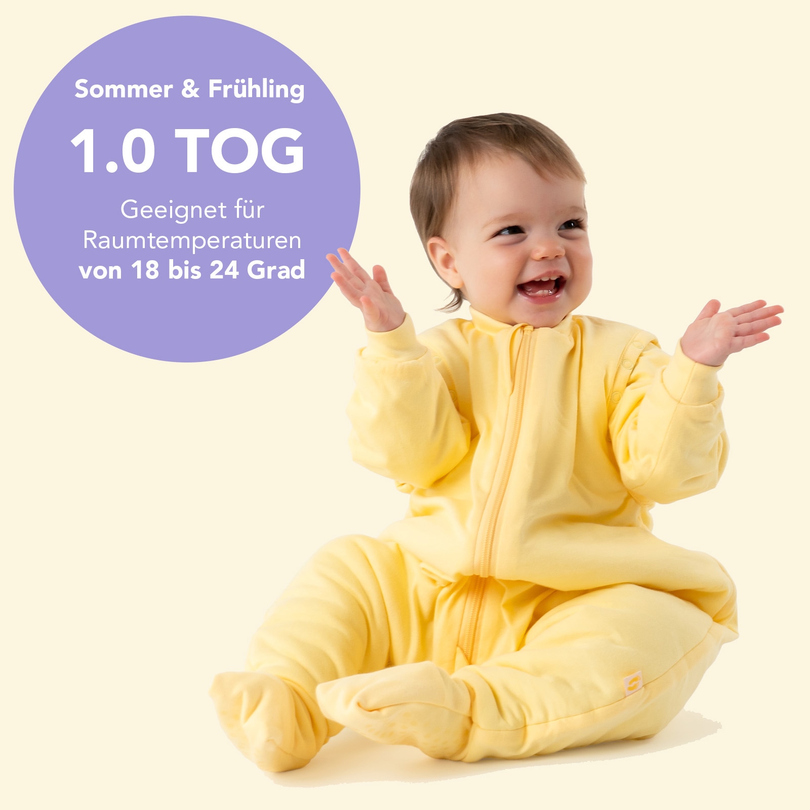 Schlummersack Babyschlafsack »Schlafsack mit Füßen 1.0 Tog«