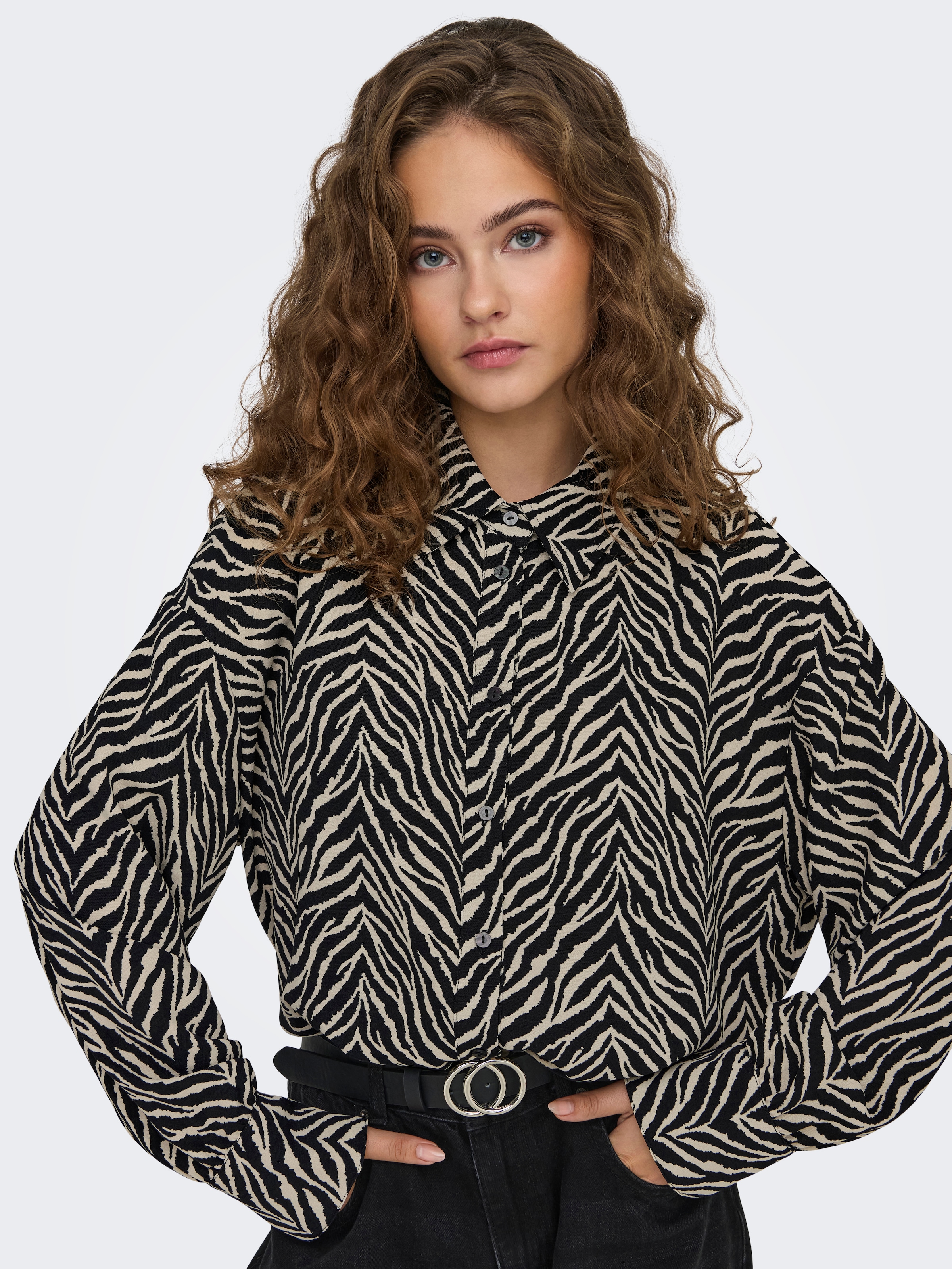 ONLY Hemdbluse »ONLKATTY LIFE L/S LOOSE SHIRT PTM«