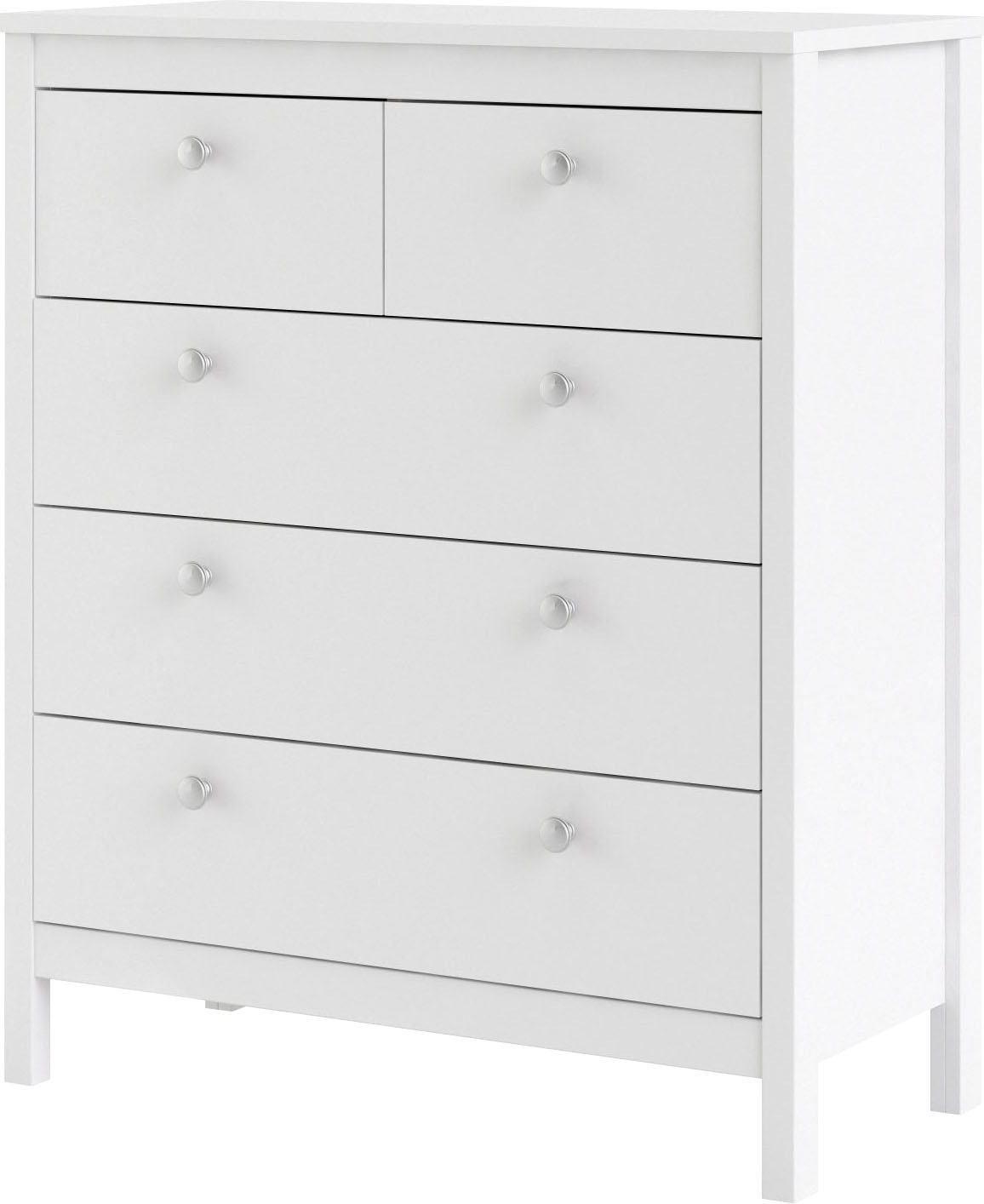 Home affaire Kommode »Madrid, Aufbewahrung, Schubladenschrank, Stauraum«, mit 5 Schubladen, Breite 82 cm, Höhe 99 cm