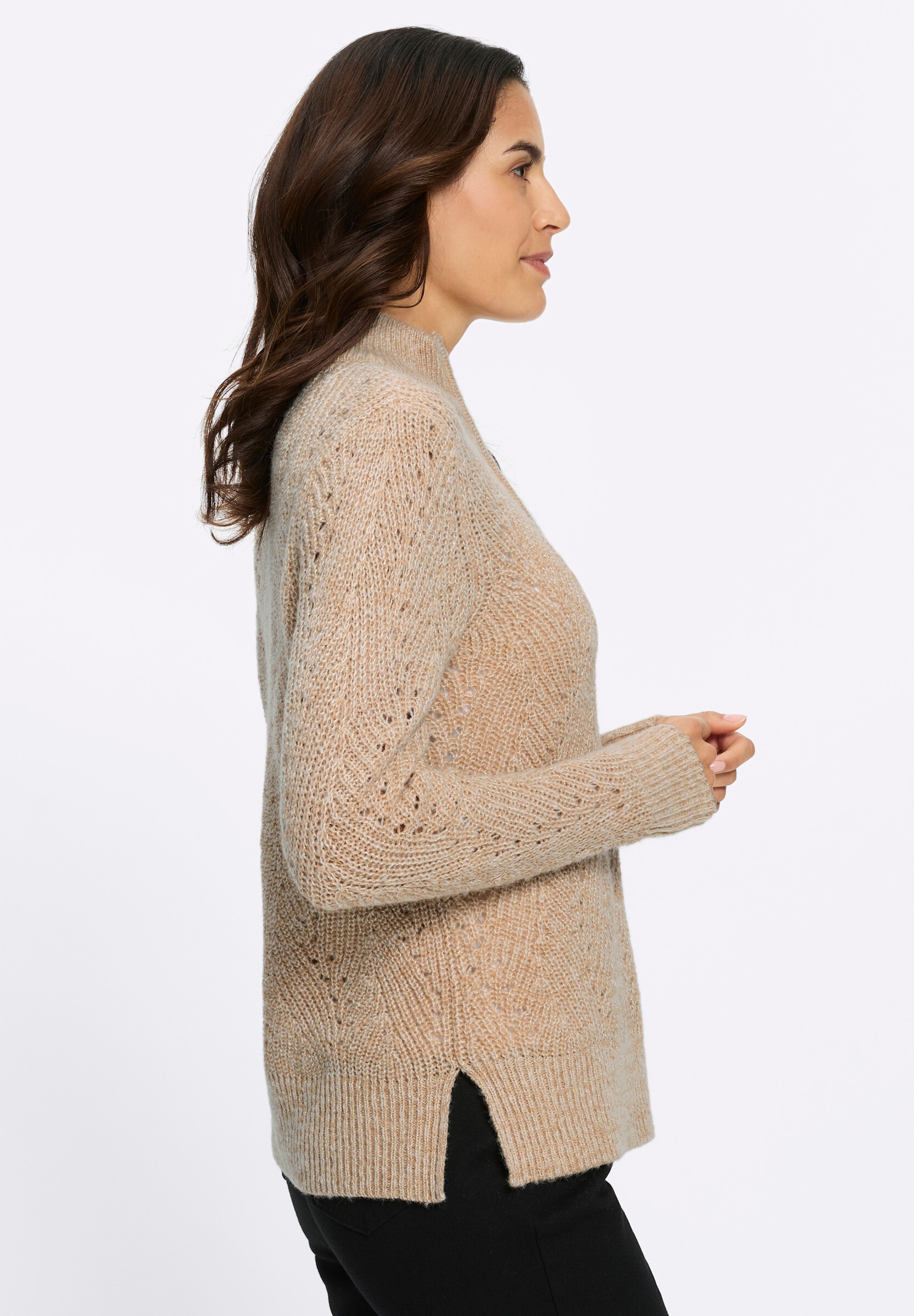 Witt Longpullover »Troyer Troyer mit Ajourstrick«