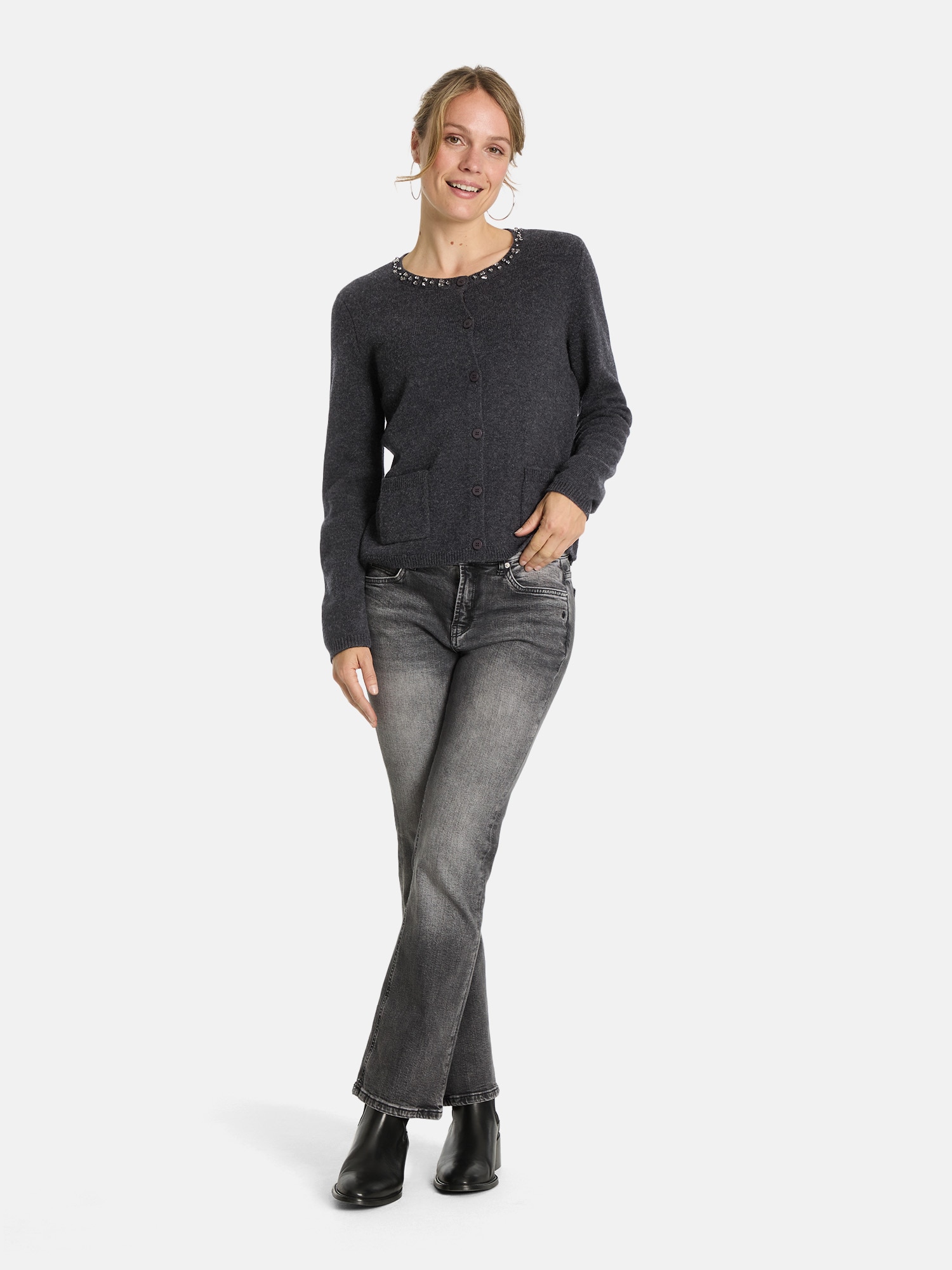 Lieblingsstück Strickjacke »BrilliL« mit Glitzersteinchen