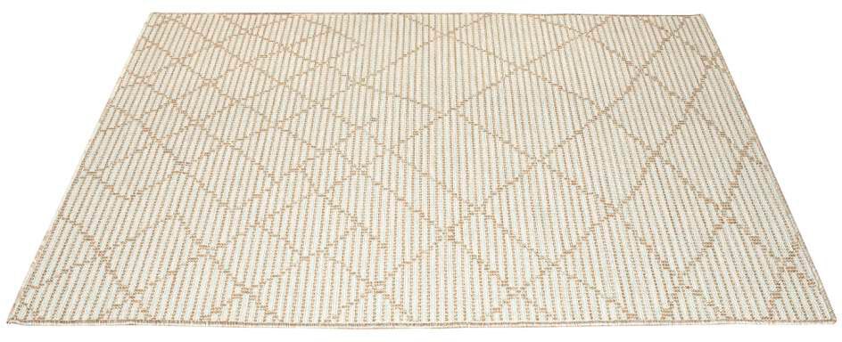 Carpet City Outdoorteppich »PALM3526« rechteckig 5 mm Höhe Wetterfest & UV-beständig, für Balkon, Terrasse, Küche, flach gewebt