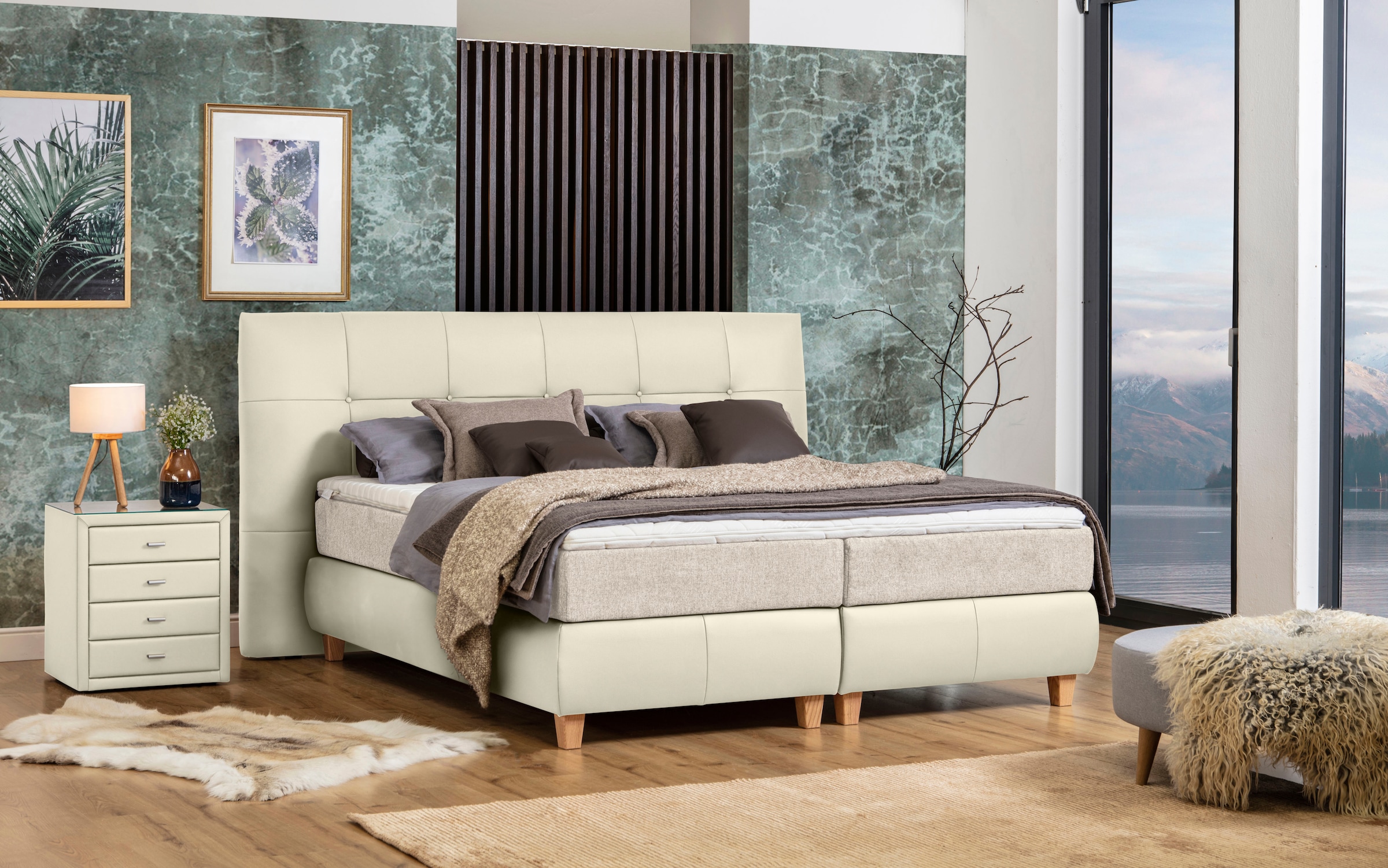 Boxspringbett »Luella«, ADA trendline Boxspringbett, inkl. Matratze und...