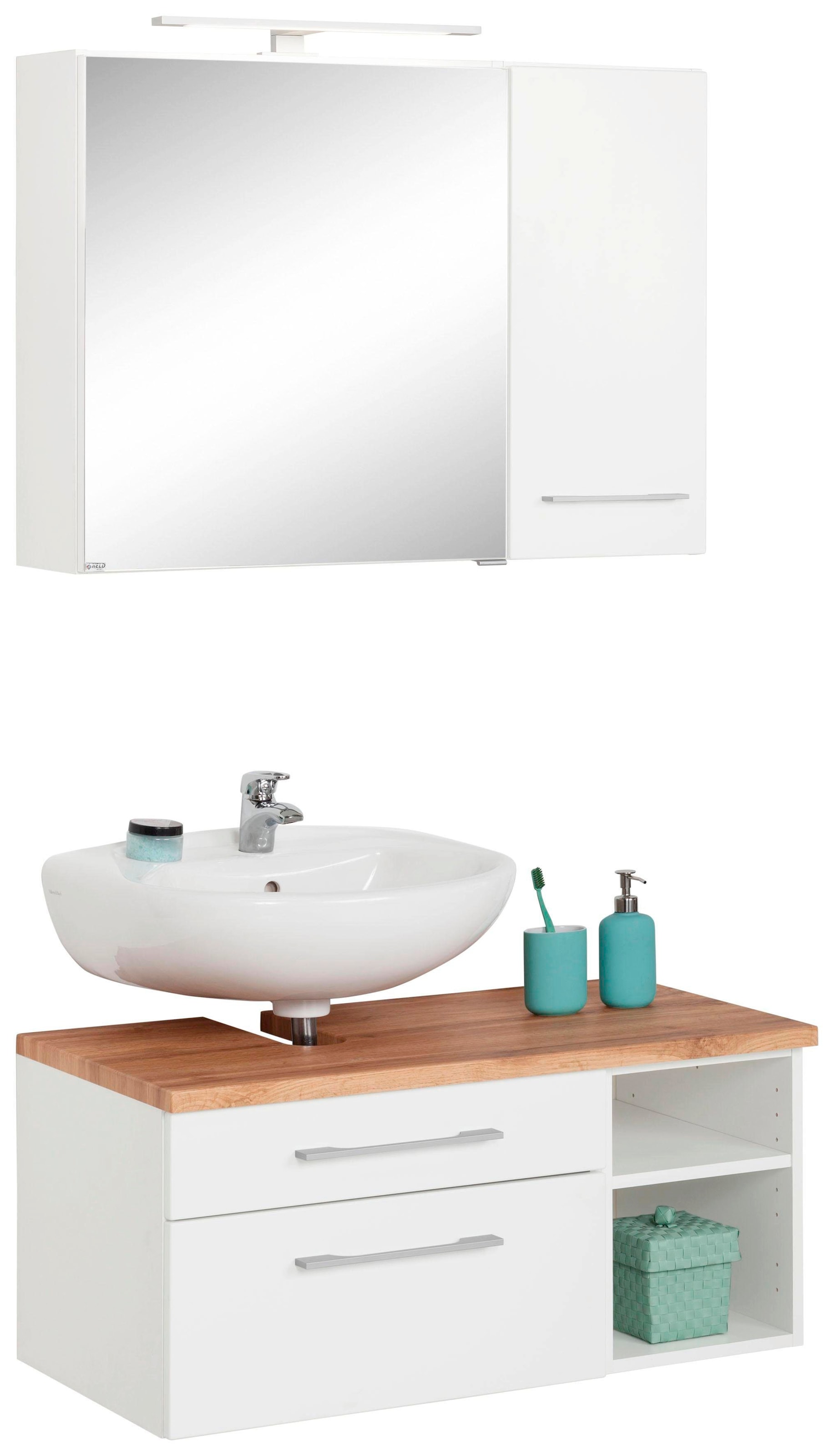 welltime Badmöbel-Set »Davos« 3 Stk. tlg.