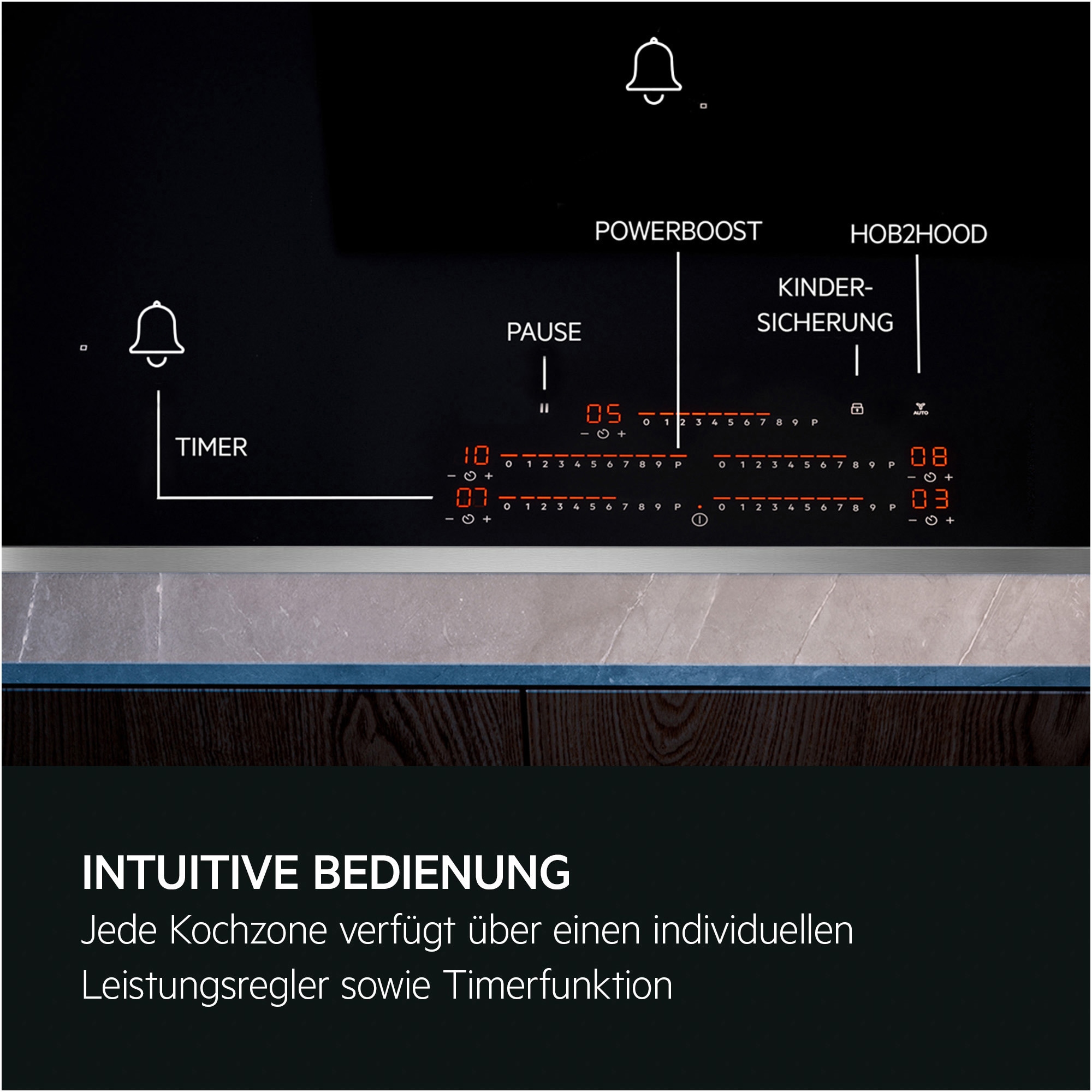 AEG Induktions-Kochfeld »TK95IN08UB«, mit Bridge-Funktion