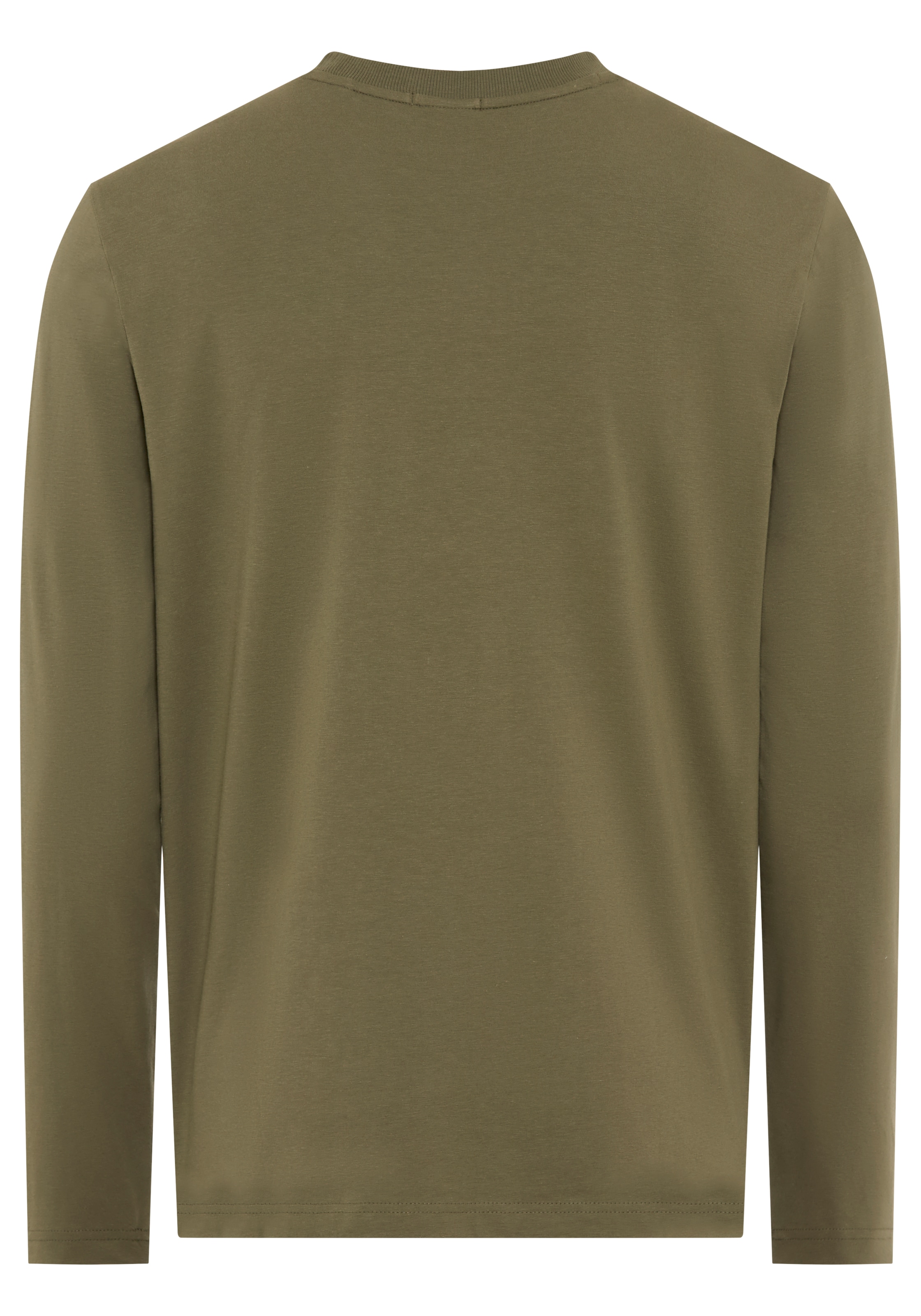 BOSS GREEN Langarmshirt »Tee Long Regular Fit« Stretch Jersey Cotton, Logo on Chest, Rundhals