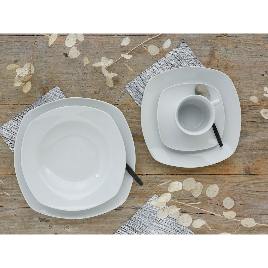 CreaTable Kombiservice »Geschirr-Set Amelie«, (Set, 30 tlg., Kaffeeservice und Tafelservice im Set, für 6 Personen)