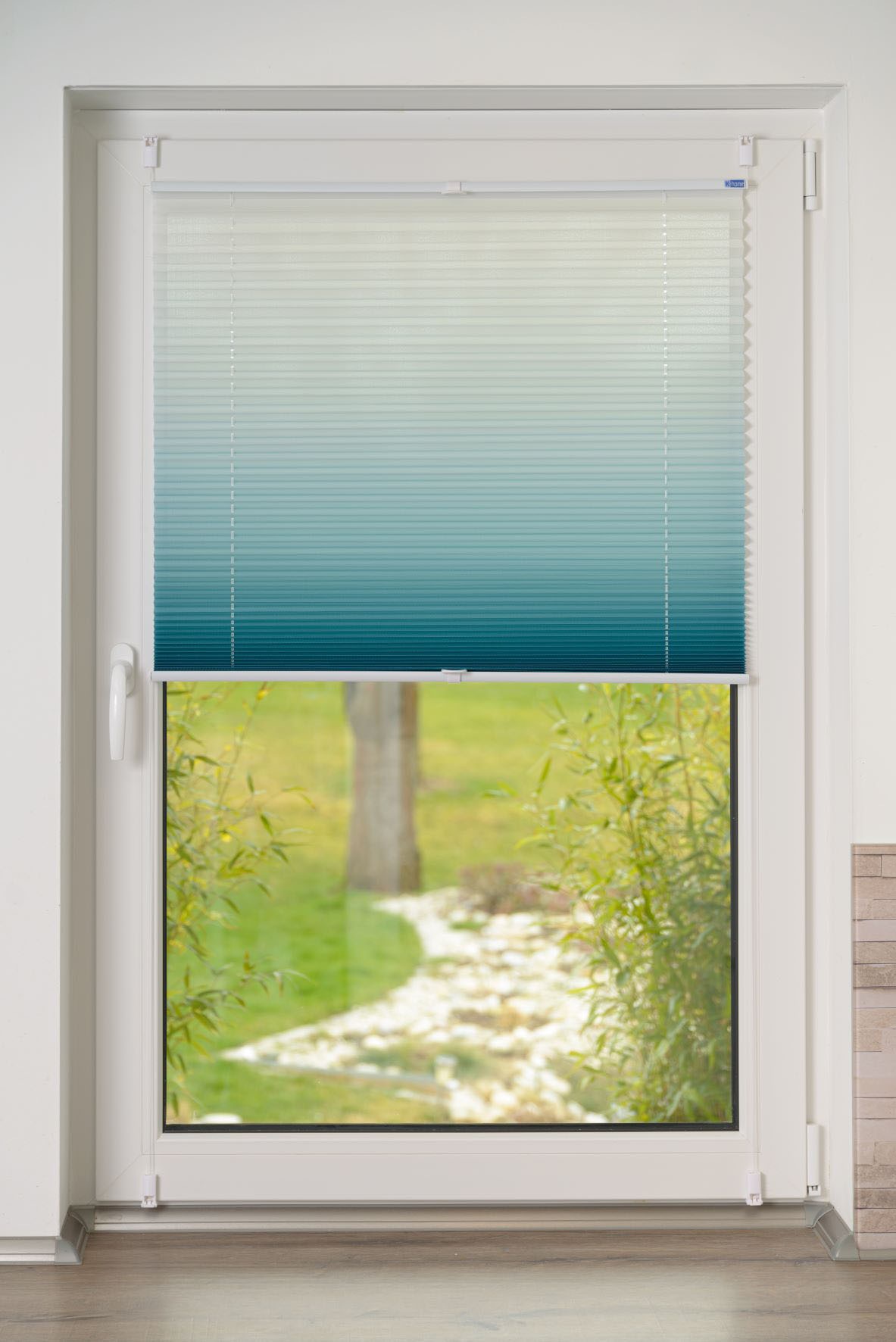 K-HOME Plissee »Farbverlauf Sunrise«, Lichtschutz, ohne Bohren, verspannt