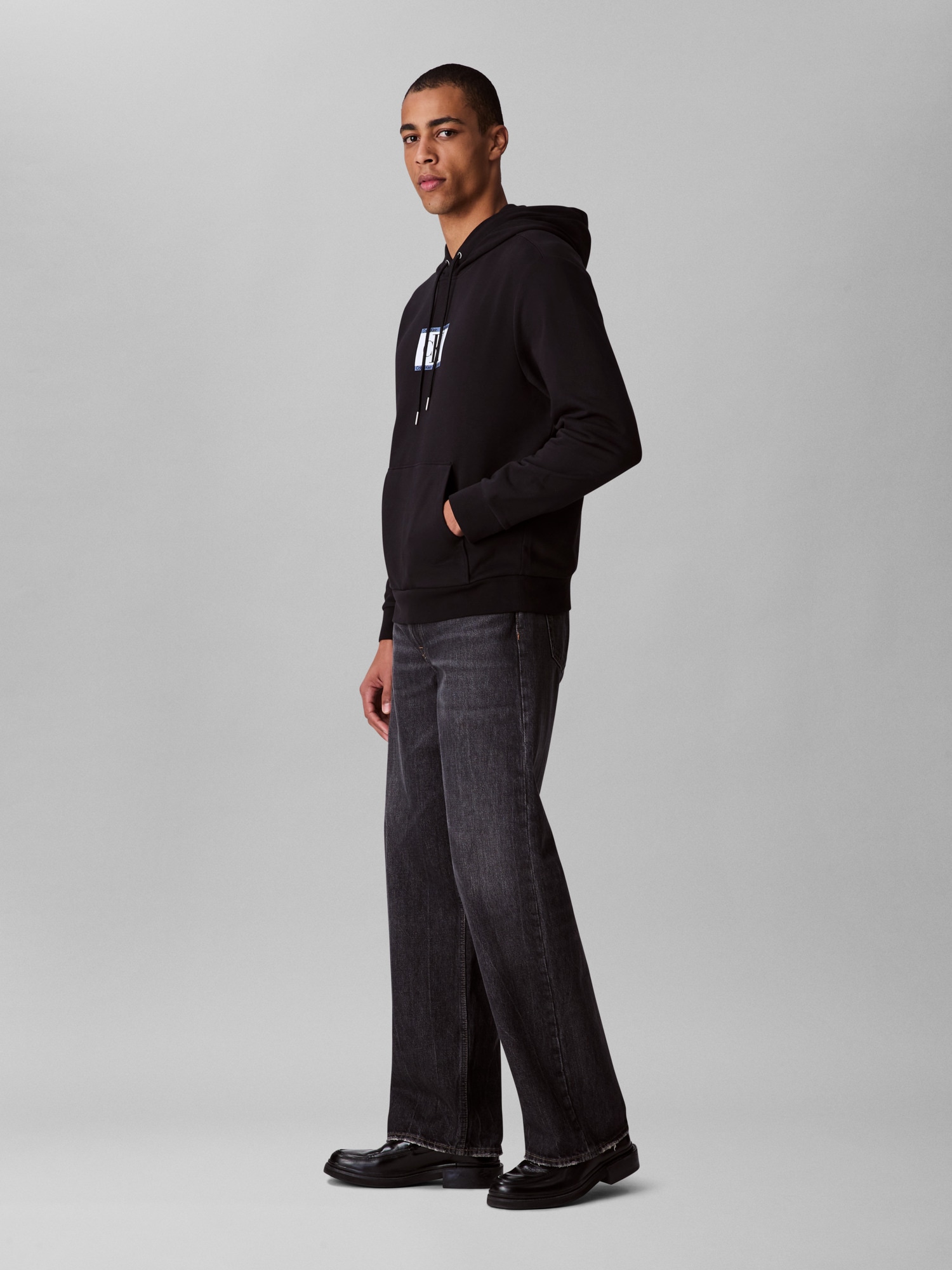 Calvin Klein Kapuzensweatshirt »LS E 350TRRY SP CK B«, Mit Rundhalsausschnitt