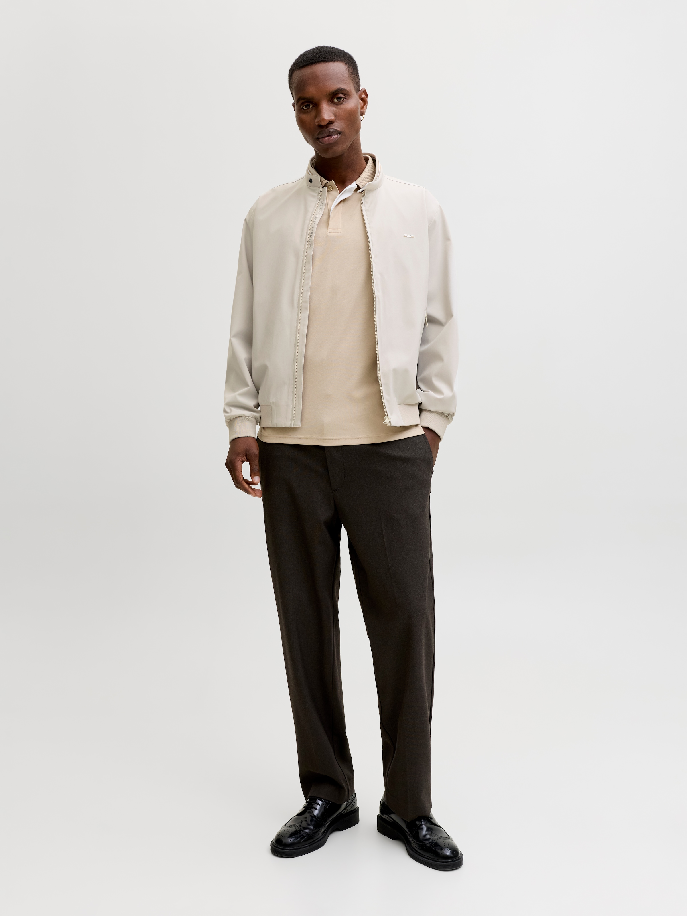 Jack & Jones Bomberjacke »JPRBLUBRAD BOMBER JACKET SN« Materialmix, regular fit
