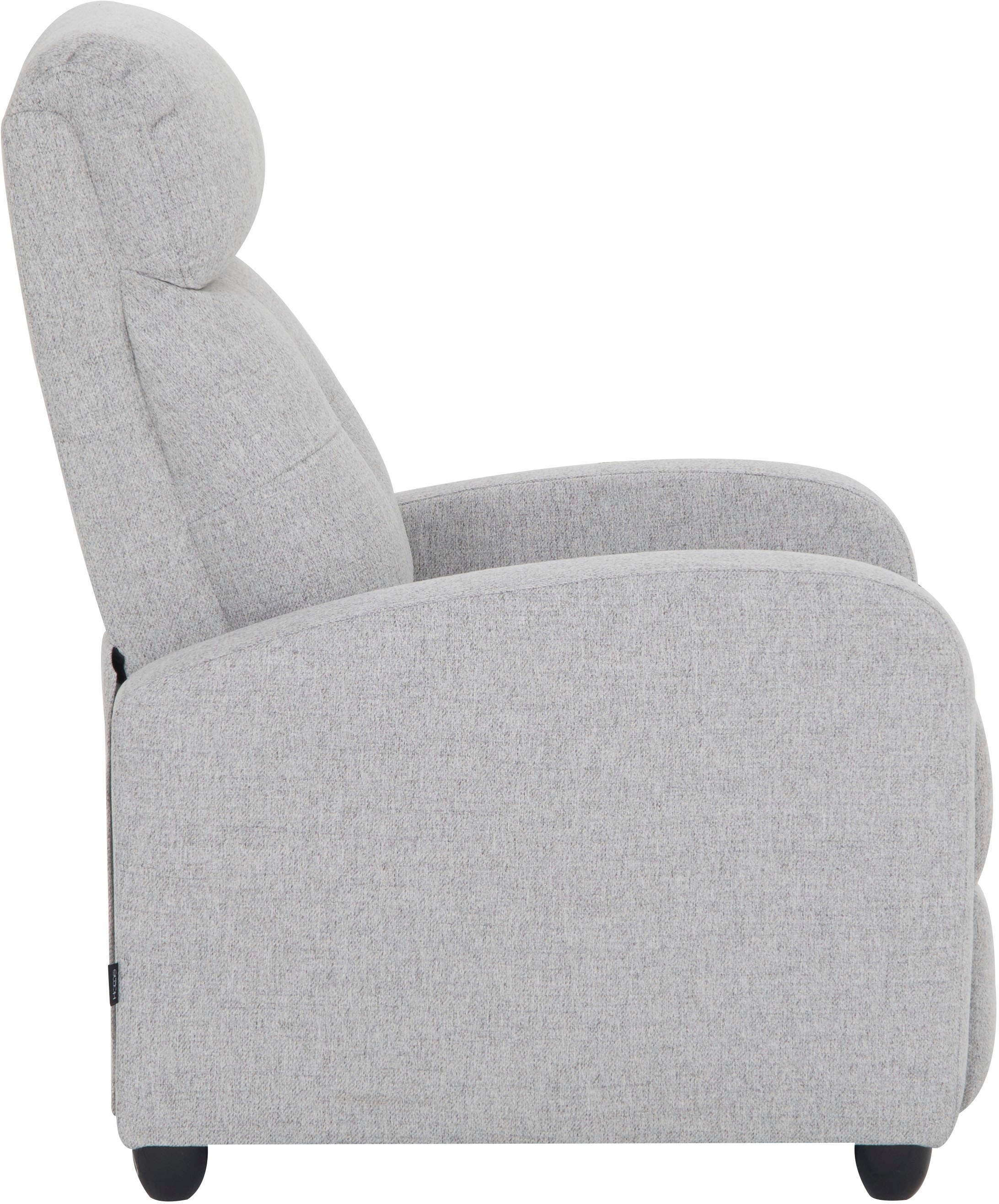 Home affaire Relaxsessel »VESOUL, TV-Sessel, Ruhesessel mit Schlaffunktion, Webstoff«, Loungesessel mit manueller Relax- und Liegefunktion (105°-135°)