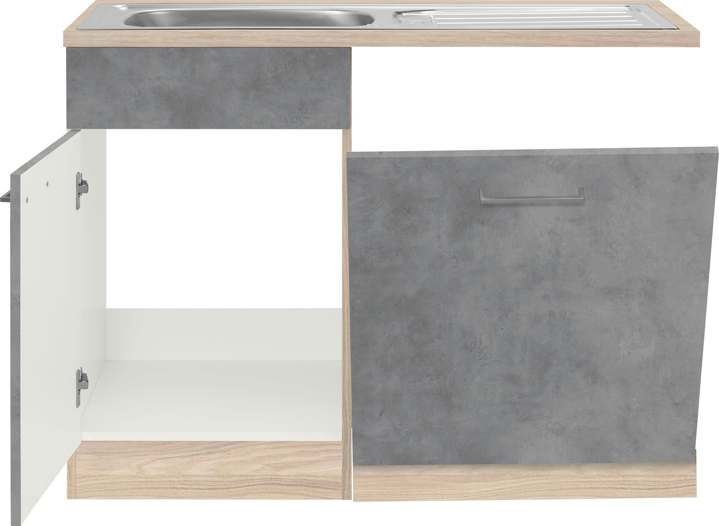 wiho Küchen Spülenschrank »Zell«, Breite 110 cm, inkl. Tür/Sockel für  Geschirrspüler auf Rechnung kaufen