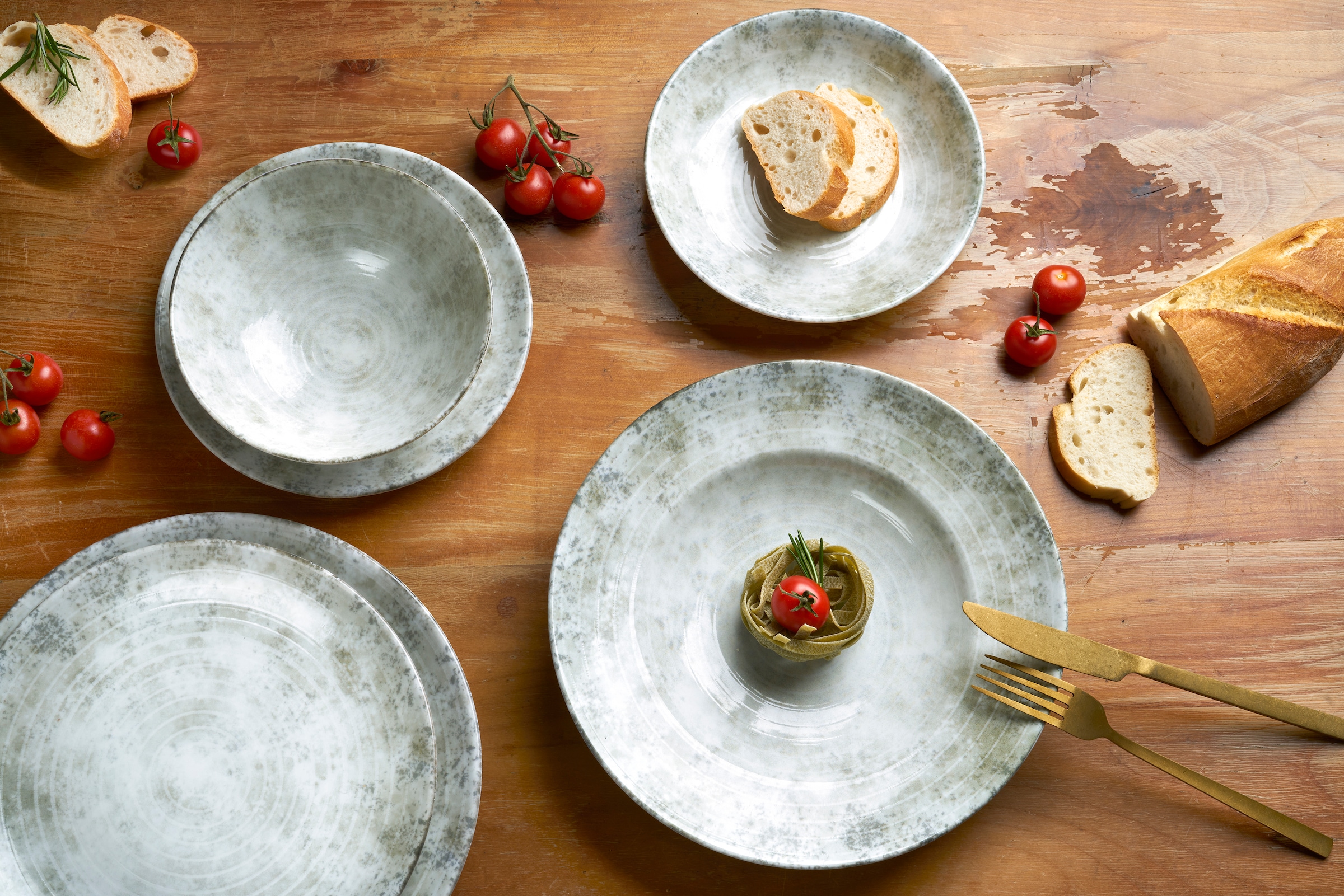 van Well Schale »Korfu, eckig, 11,5 cm, 6 Stück« 6 Stk. aus Porzellan spülmaschinengeeignet