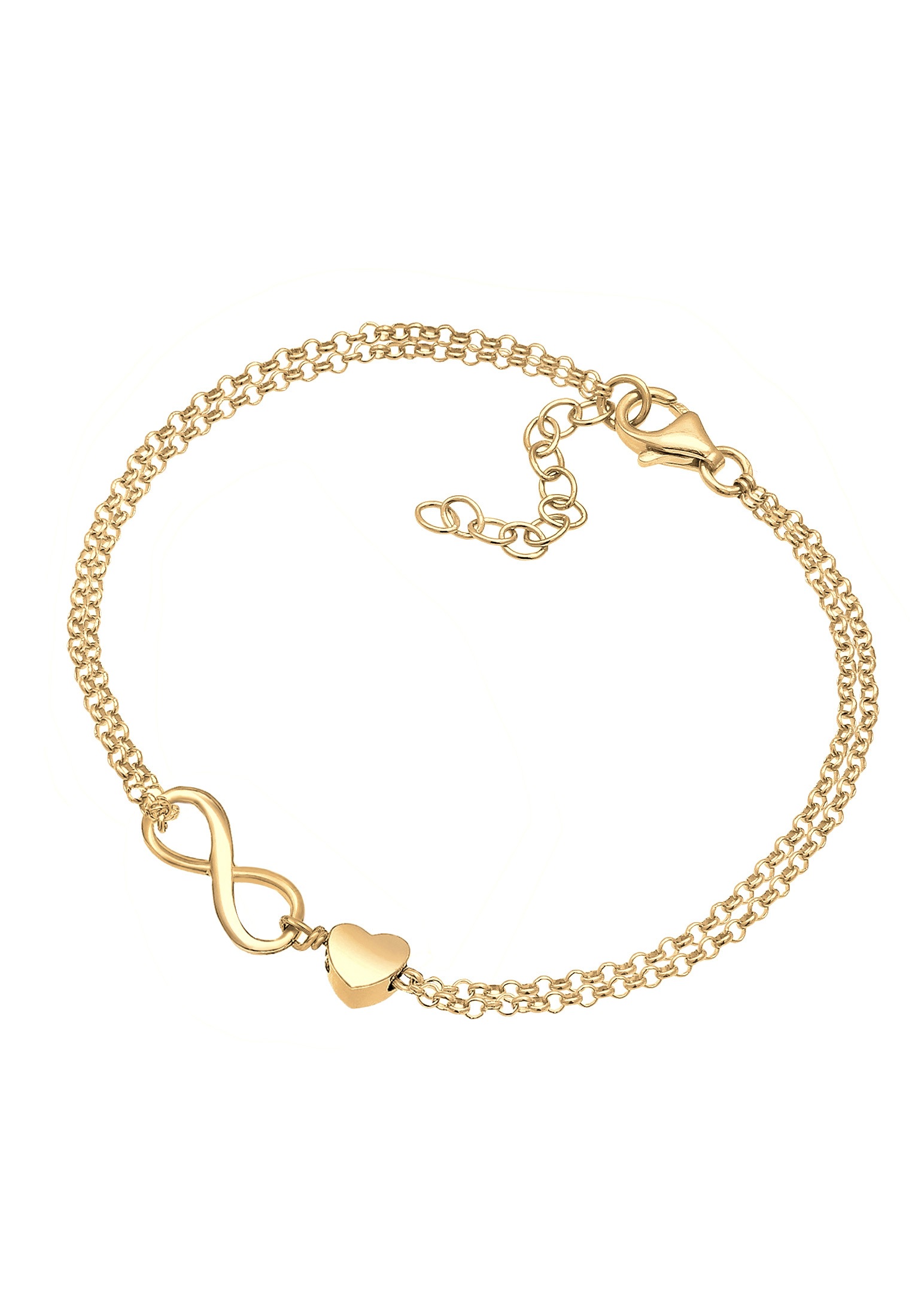 Elli Armkette »Armband Herz Unendlichkeit Infinity 925 Silber«