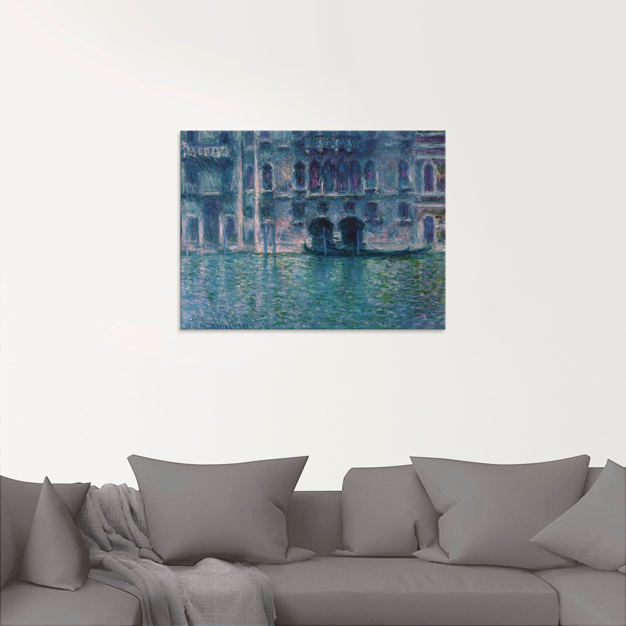 Artland Glasbild »Der Palazzo de Mula in Venedig. 1908«, Italien, (1 St.), in verschiedenen Größen