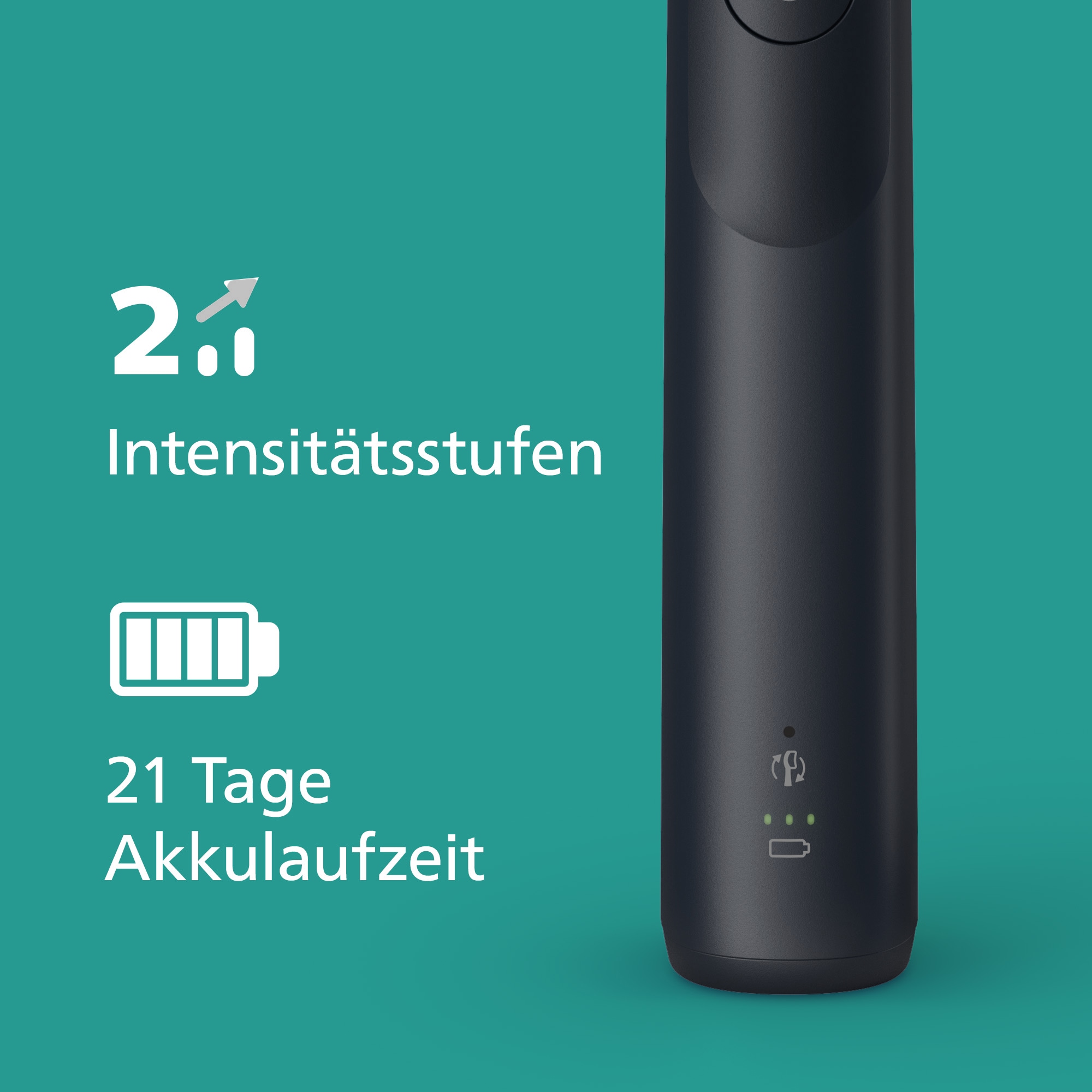 Philips Sonicare Elektrische Zahnbürste »Series 5300 HX7109/01«, 1 St. Aufsteckbürsten, mit Andruckkontrolle, 2 Intensitätsstufen, inkl. Ladegerät