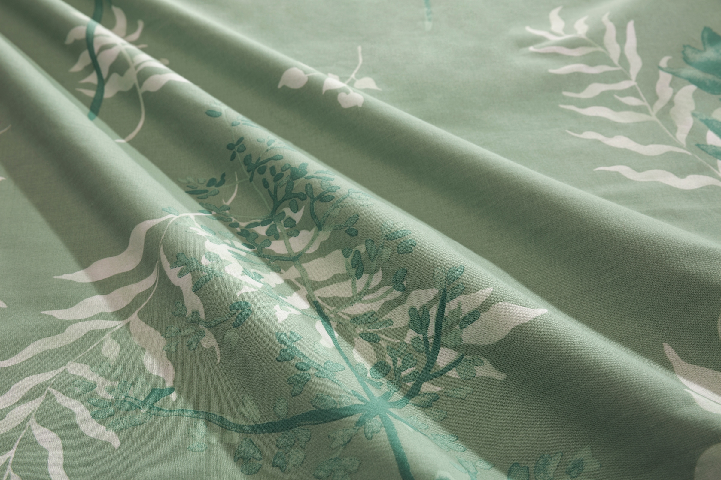 BIERBAUM Bettwäsche »Hellena« 2 Stk. tlg. in Gr. 135x200 oder 155x220 cm, 100% Baumwolle, Gräser