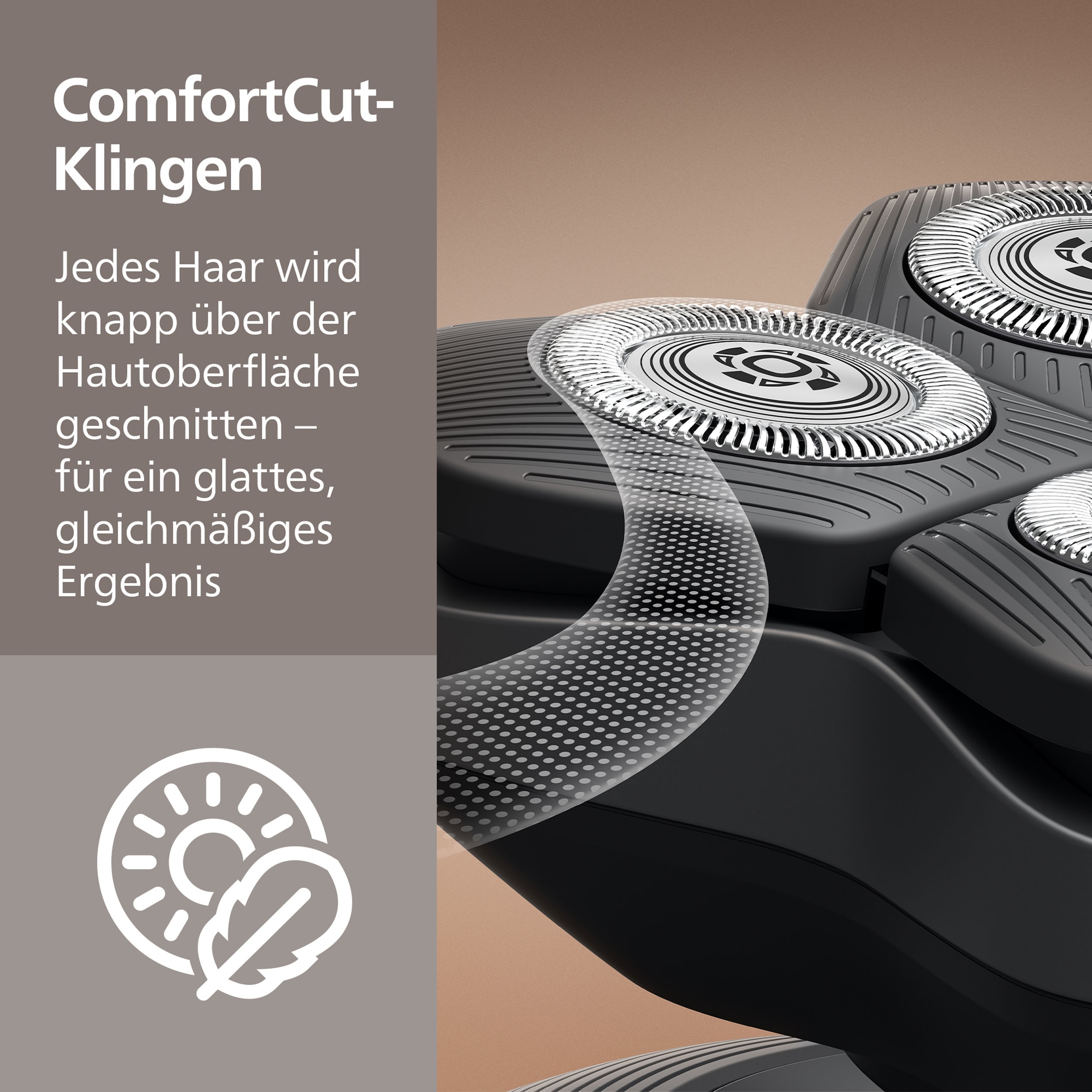 Philips Glatzen-Rasierer »HS7980/15« Haarschneider mit 36 ComfortCut-Klingen, inkl. Reinigungsstation