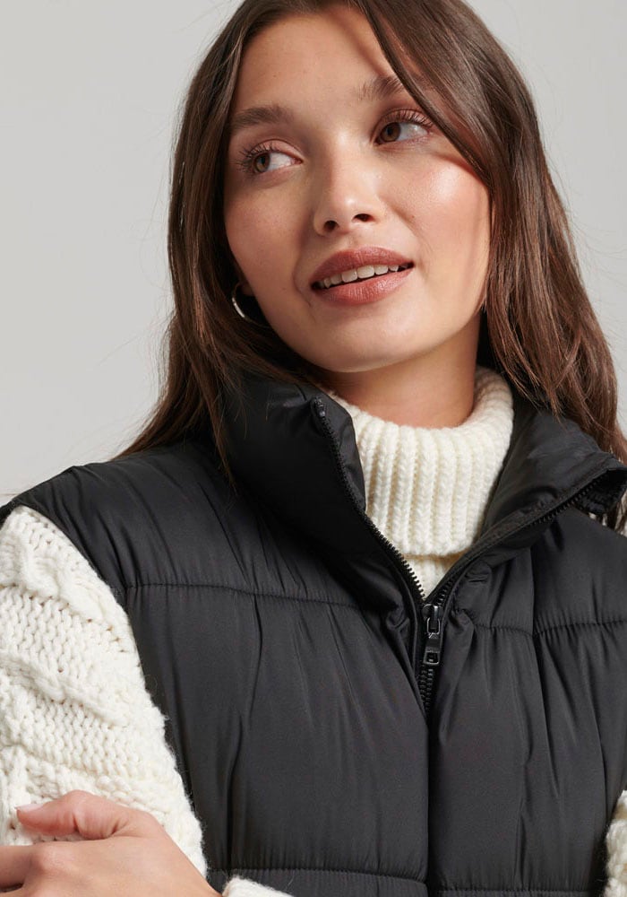 Superdry Steppweste »STUDIOS bei ♕ QUILTED LONGLINE GILET«