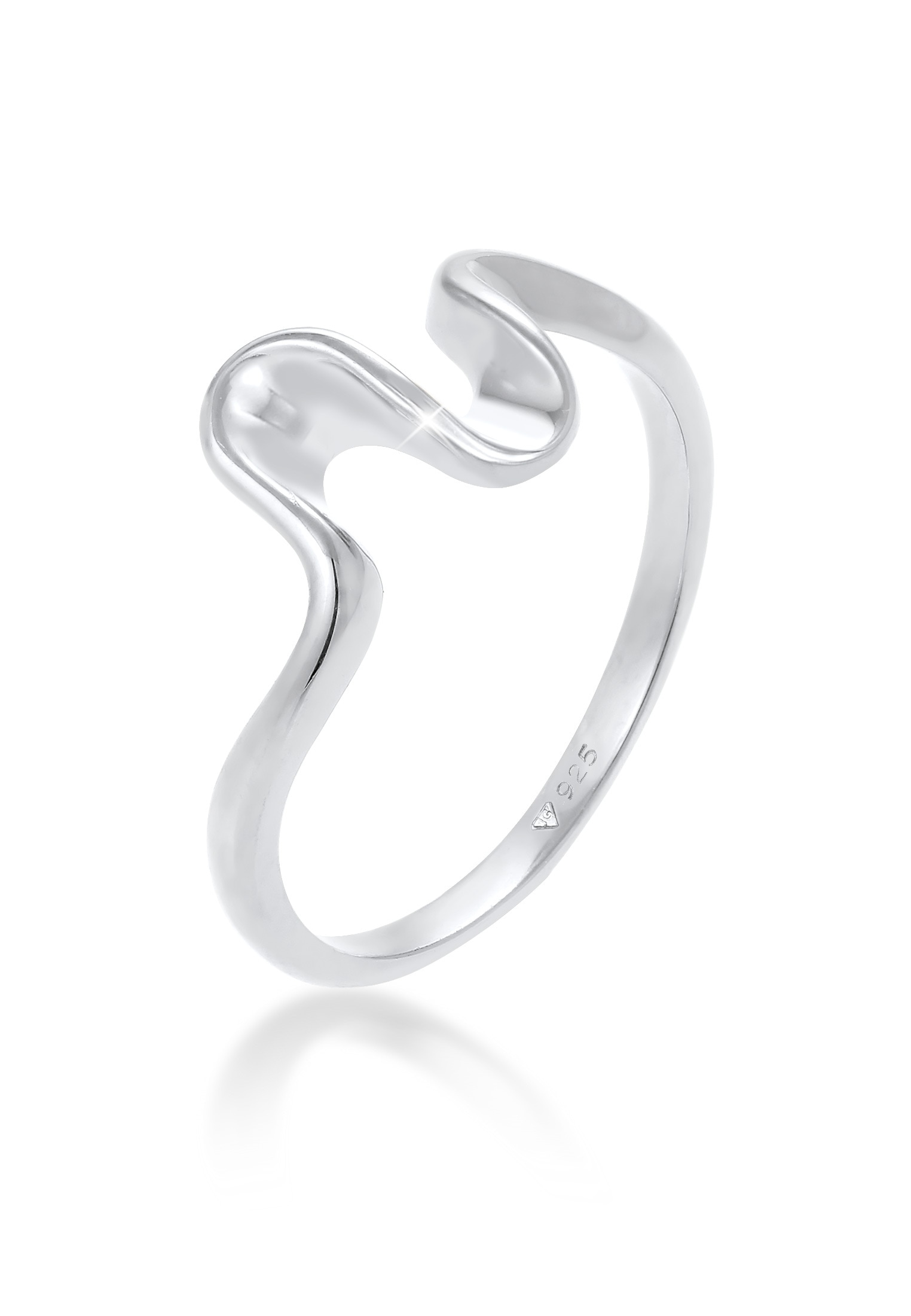 Elli Silberring »Ring Wellen Strand Meer Maritim Trend 925 Silber«