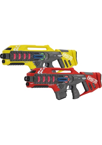 Laserpistole »Impulse Laser Gun Rifle gelb/rot«, (Set, 2 tlg.)